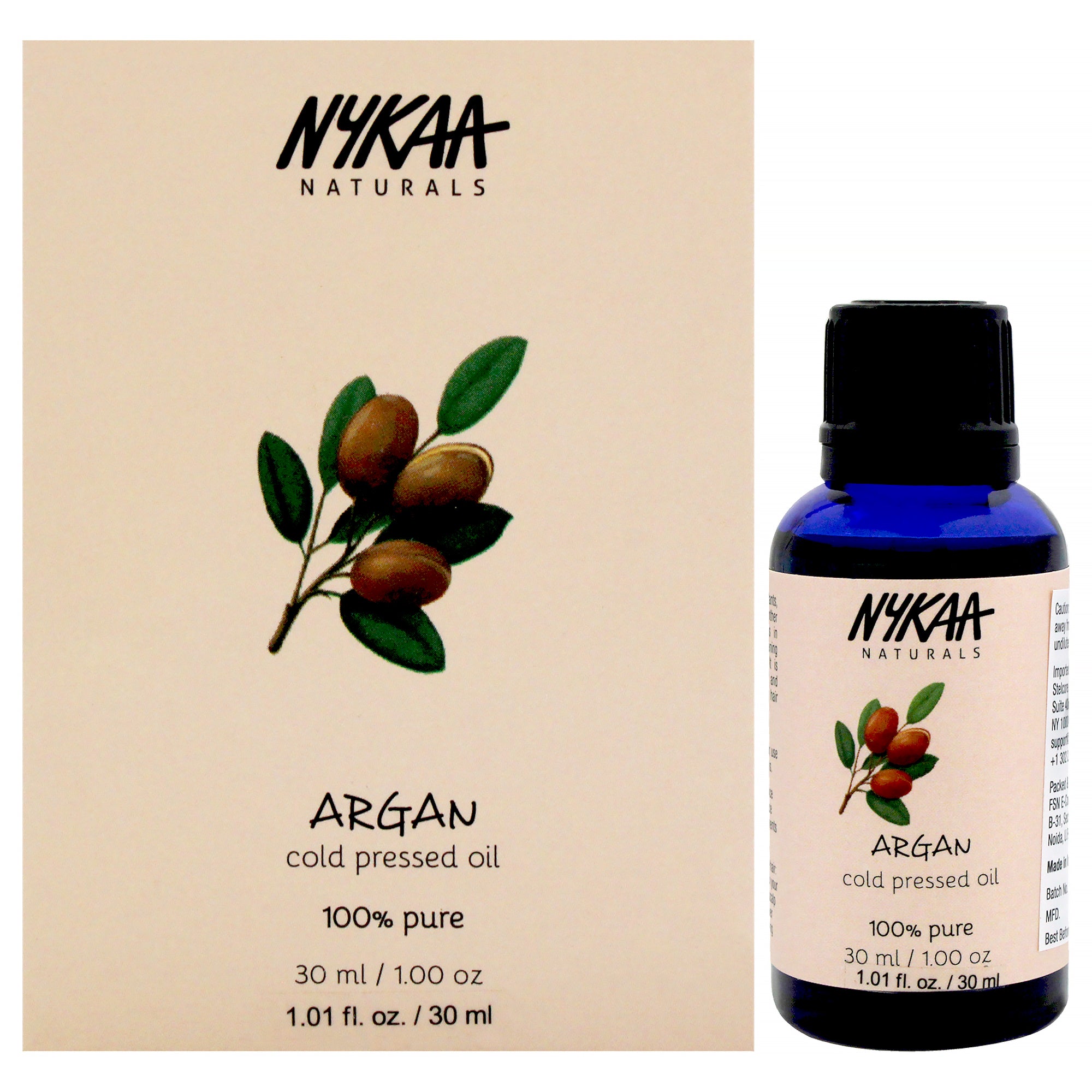 100 Percent Pure Cold Pressed Oil - Argan By Nykaa Naturals For Women - 1 Oz Oil