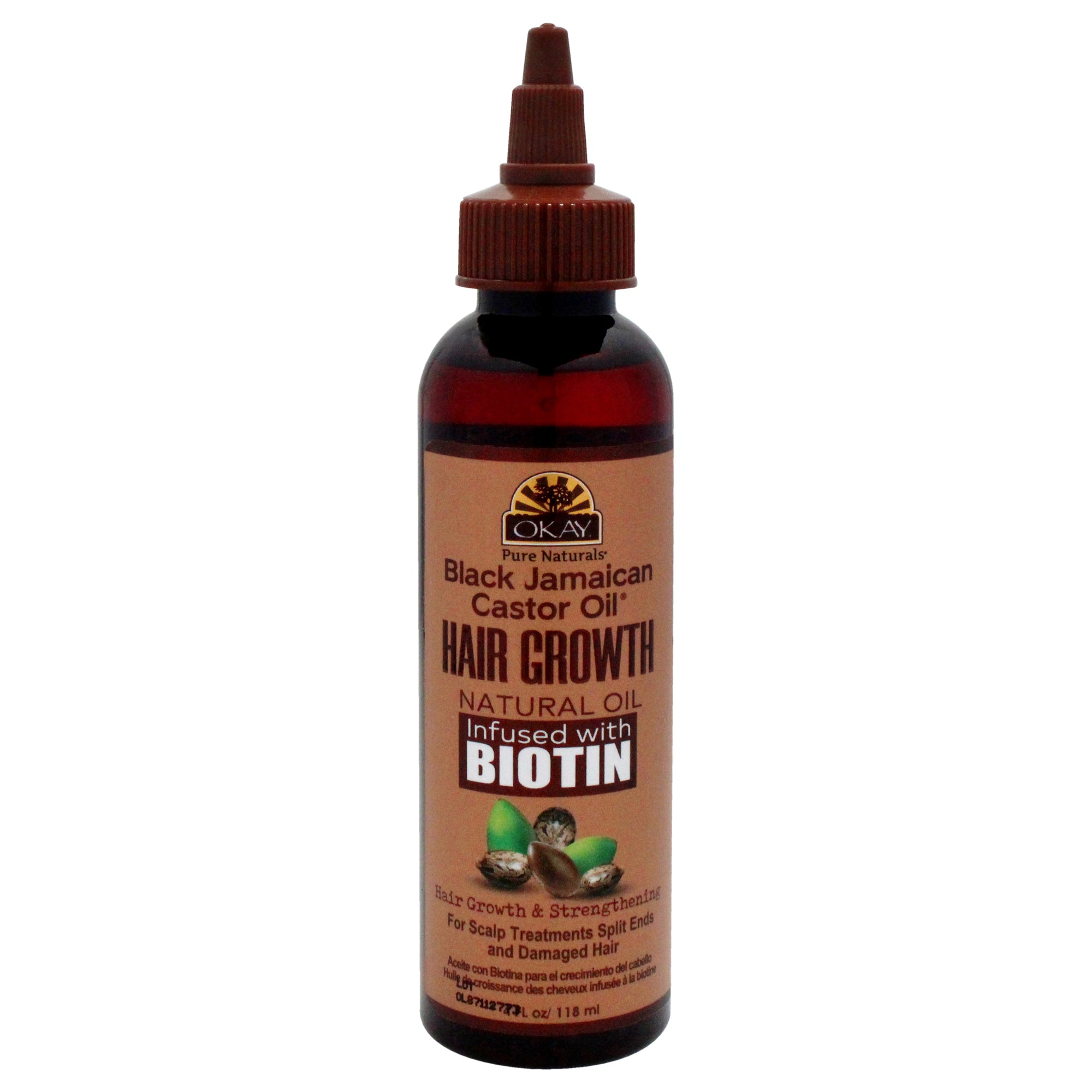Black Jamaican Castor Oil Hair Growth By Okay For Unisex - 4 Oz Oil