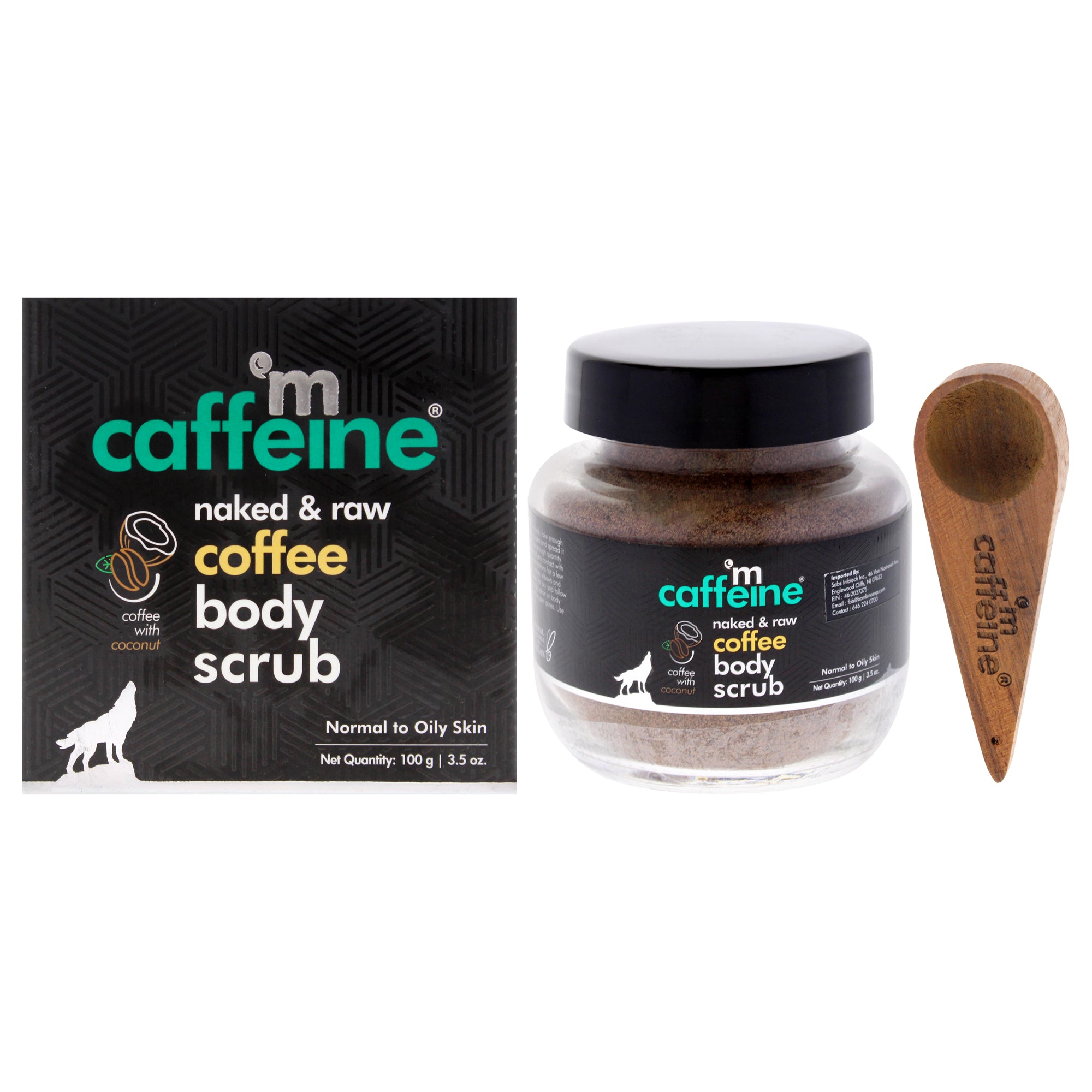 Naked And Raw Coffee Body Scrub - Coconut - Normal To Oily Skin By Mcaffeine For Unisex - 3.5 Oz Scrub