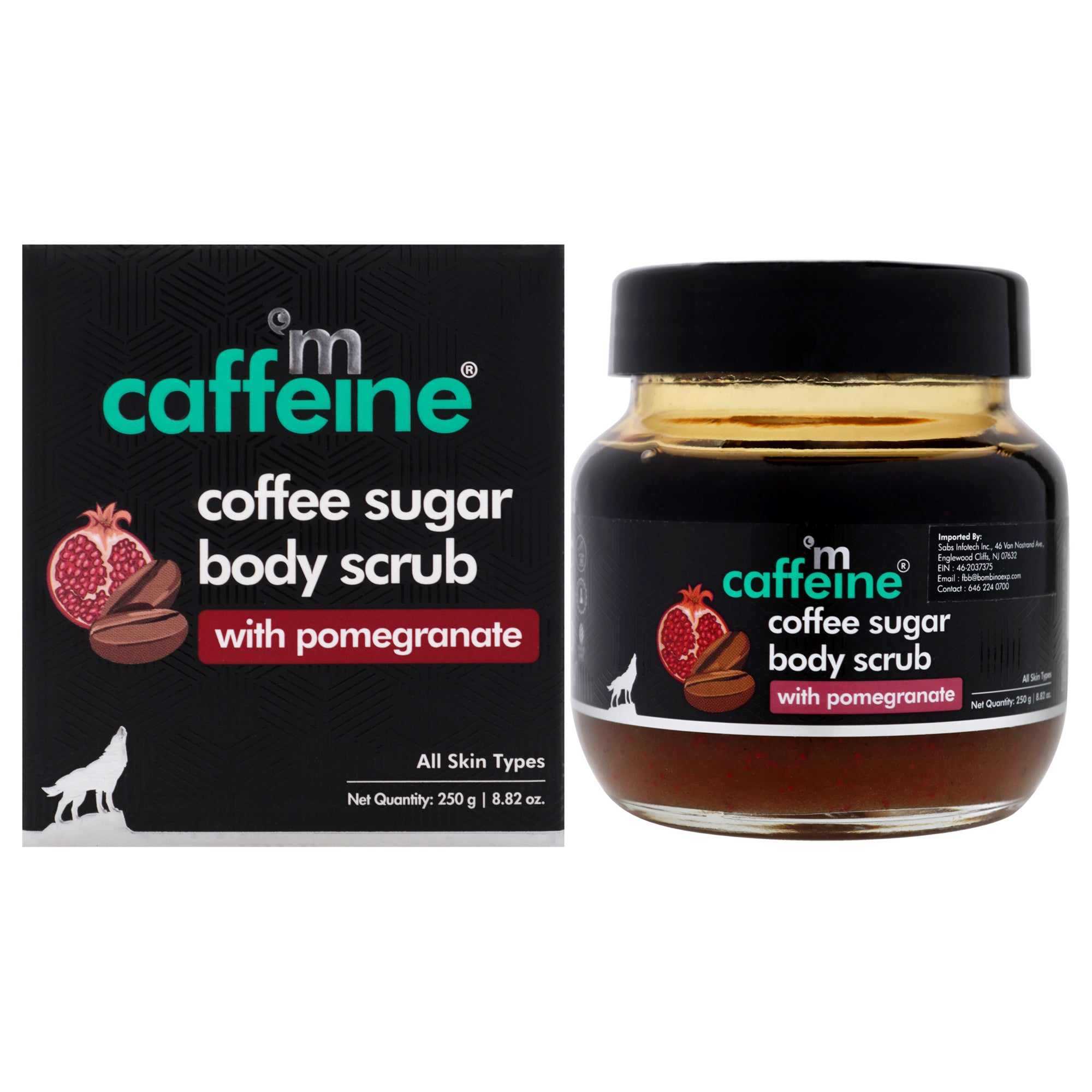 Coffee Sugar Body Scrub - Pomegranate - All Skin Types By Mcaffeine For Unisex - 8.82 Oz Scrub