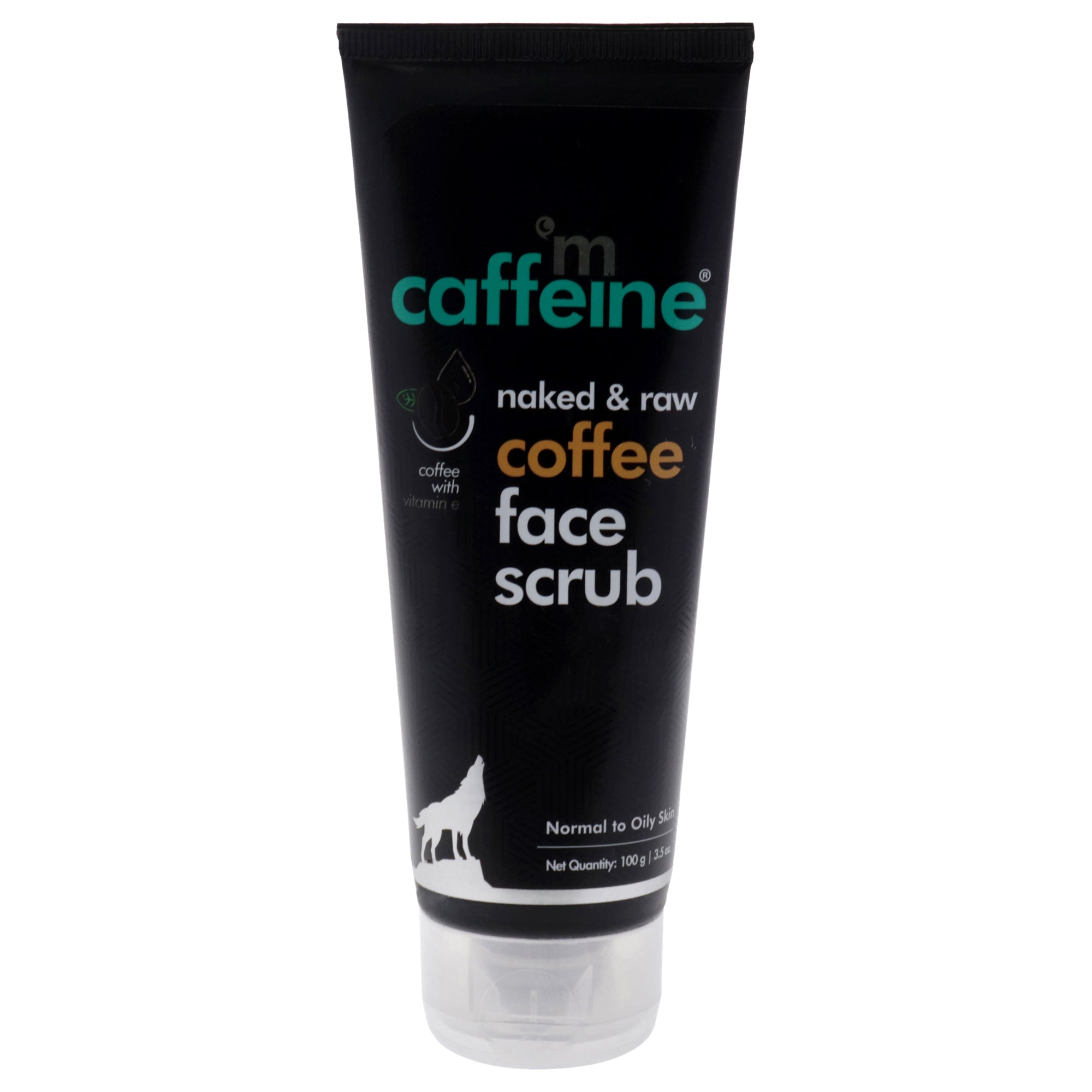 Naked And Raw Coffee Face Scrub - Vitamin E By Mcaffeine For Unisex - 3.5 Oz Scrub