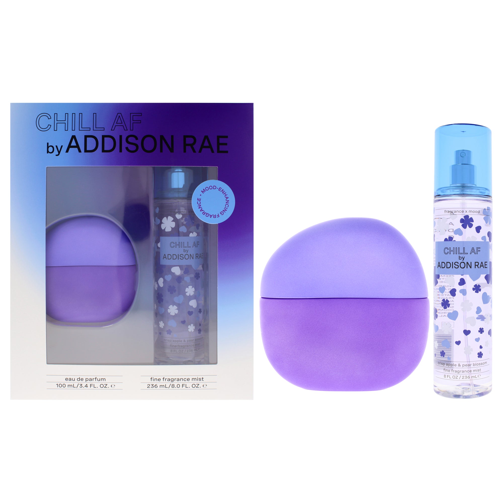 Chill AF by Addison Rae for Women - 2 Pc Gift Set 3.4oz EDP Spray, 8oz Fragrance Mist