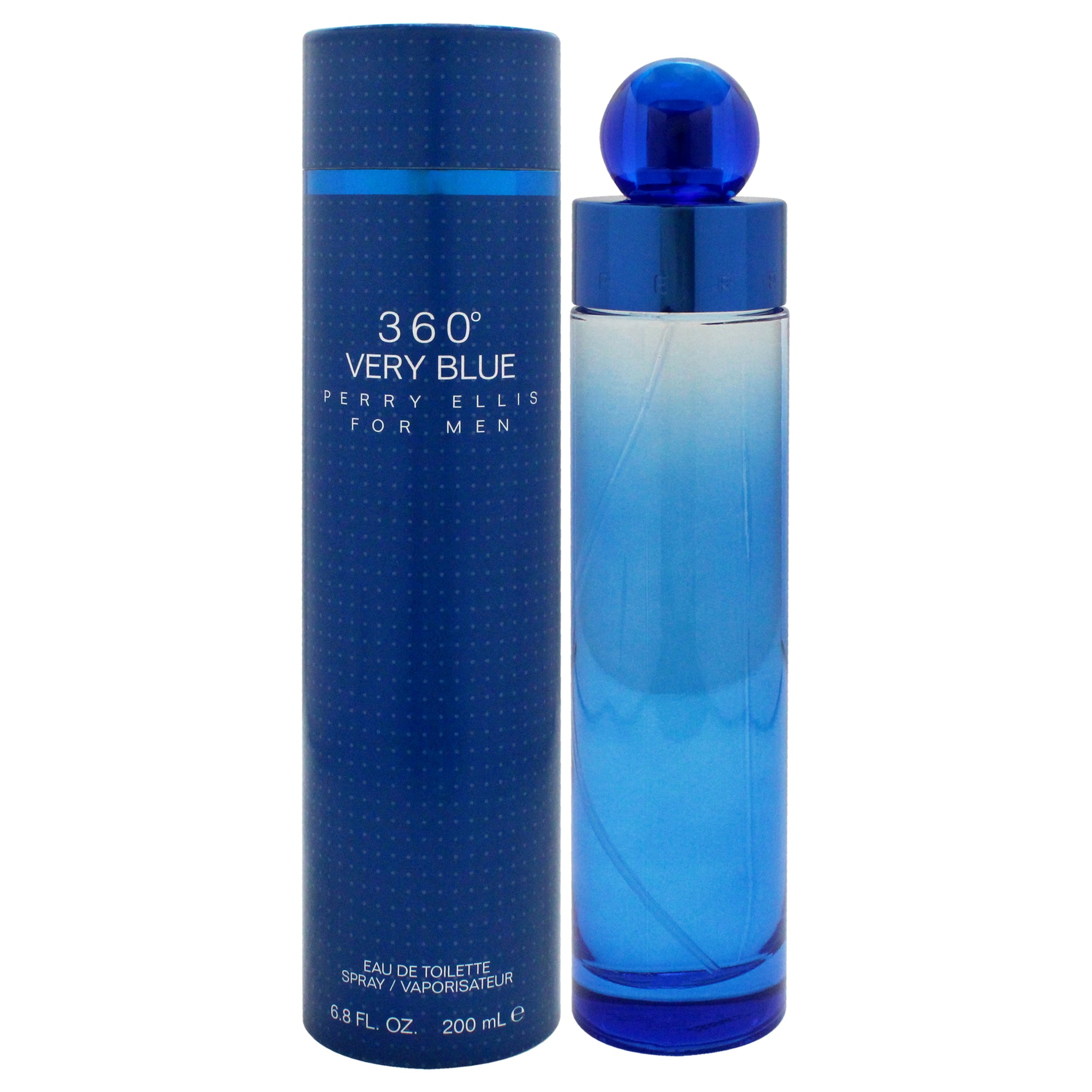 360 Very Blue By Perry Ellis For Men - 6.8 Oz Edt Spray