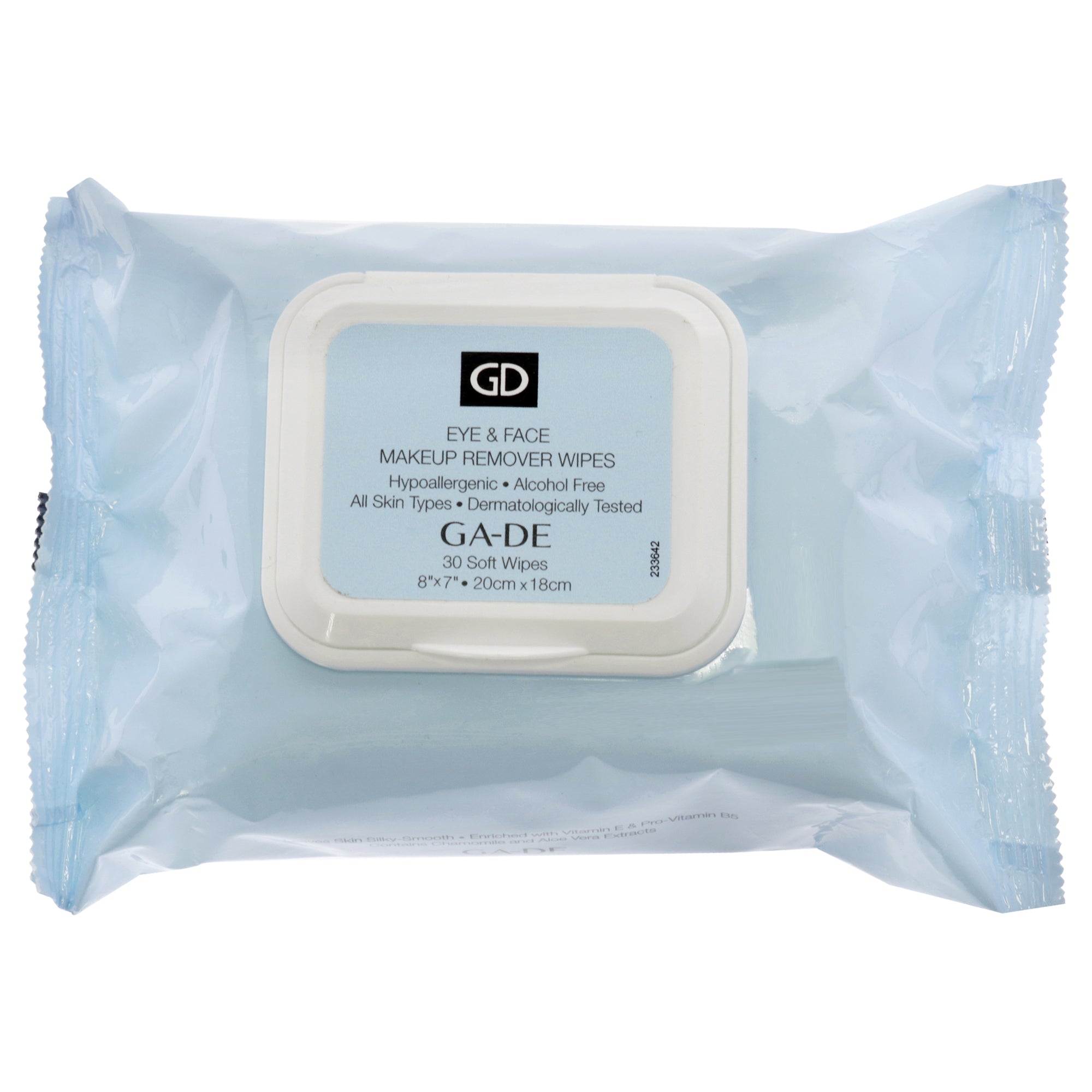 Eye And Face Makeup Remover Wipes By Ga-De For Women - 30 Count Wipes