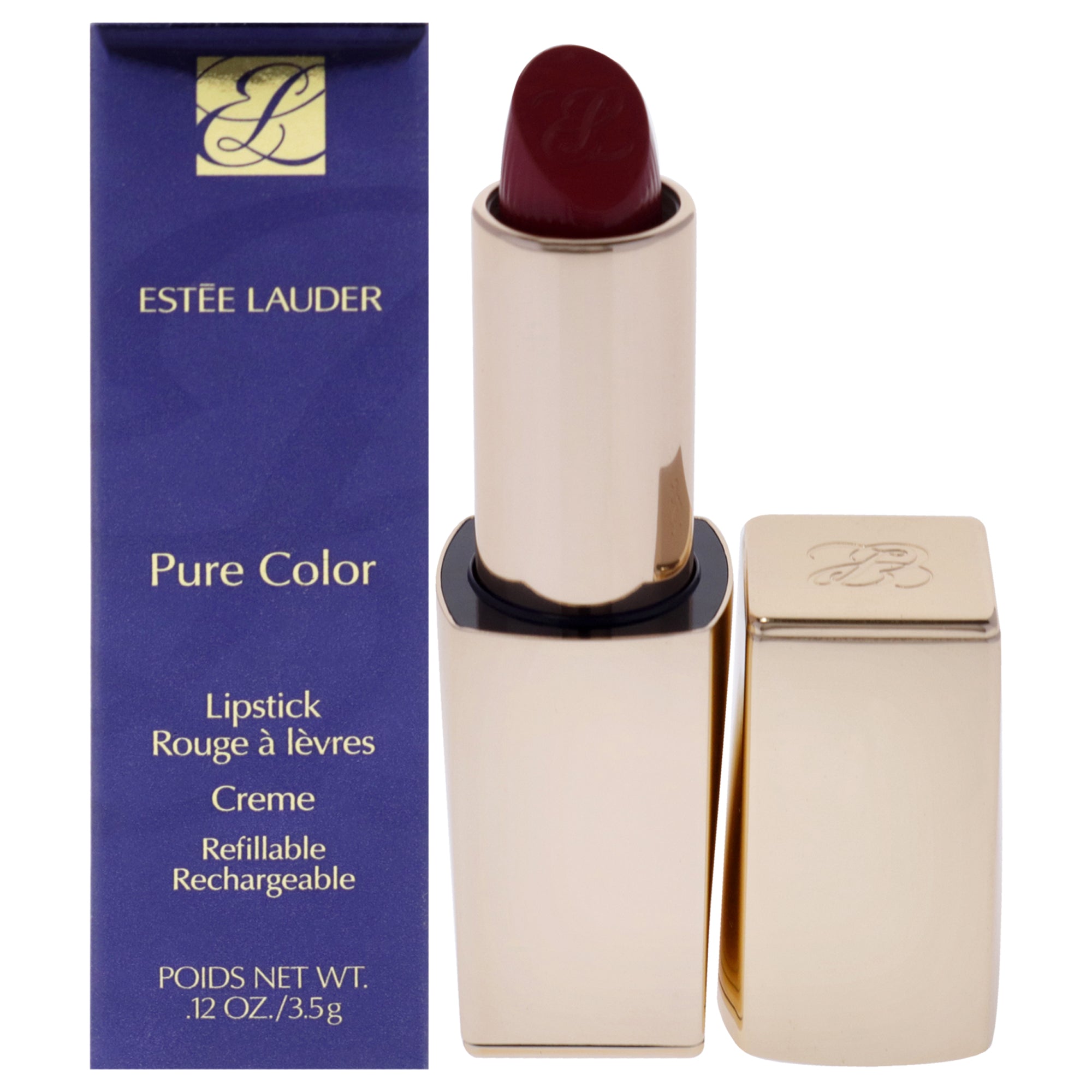 Pure Color Creme Lipstick - 420 Rebellious Rose By Estee Lauder For Women - 0.12 Oz Lipstick (Refillable)