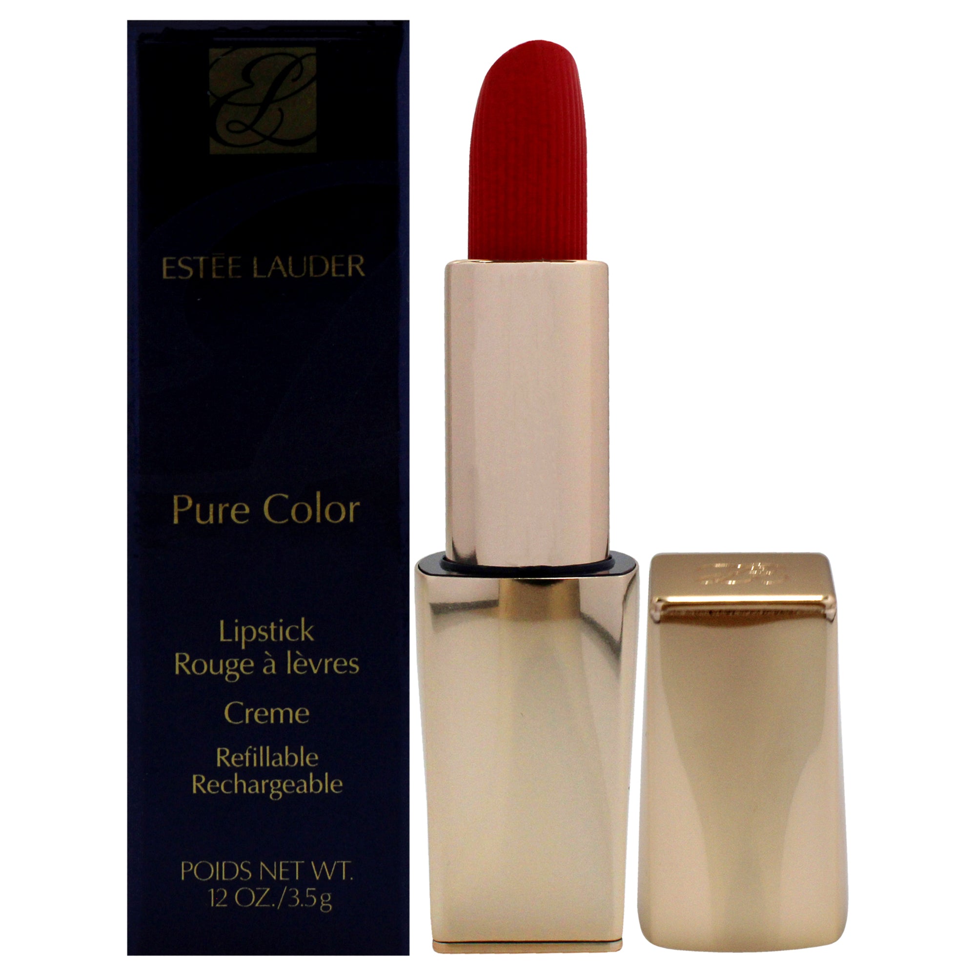 Pure Color Creme Lipstick - 520 Carnal By Estee Lauder For Women - 0.12 Oz Lipstick (Refillable)