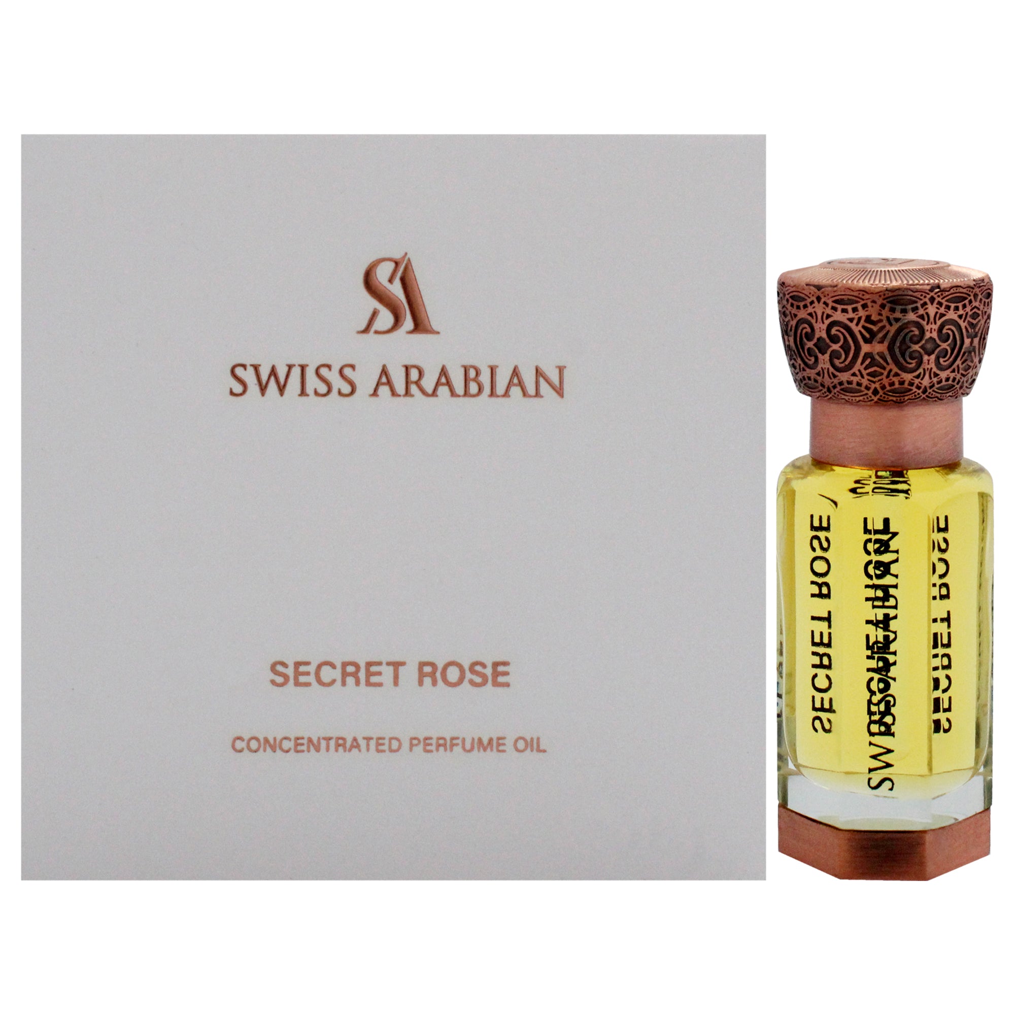 Secret Rose By Swiss Arabian For Unisex - 0.4 Oz Perfume Oil (Mini)
