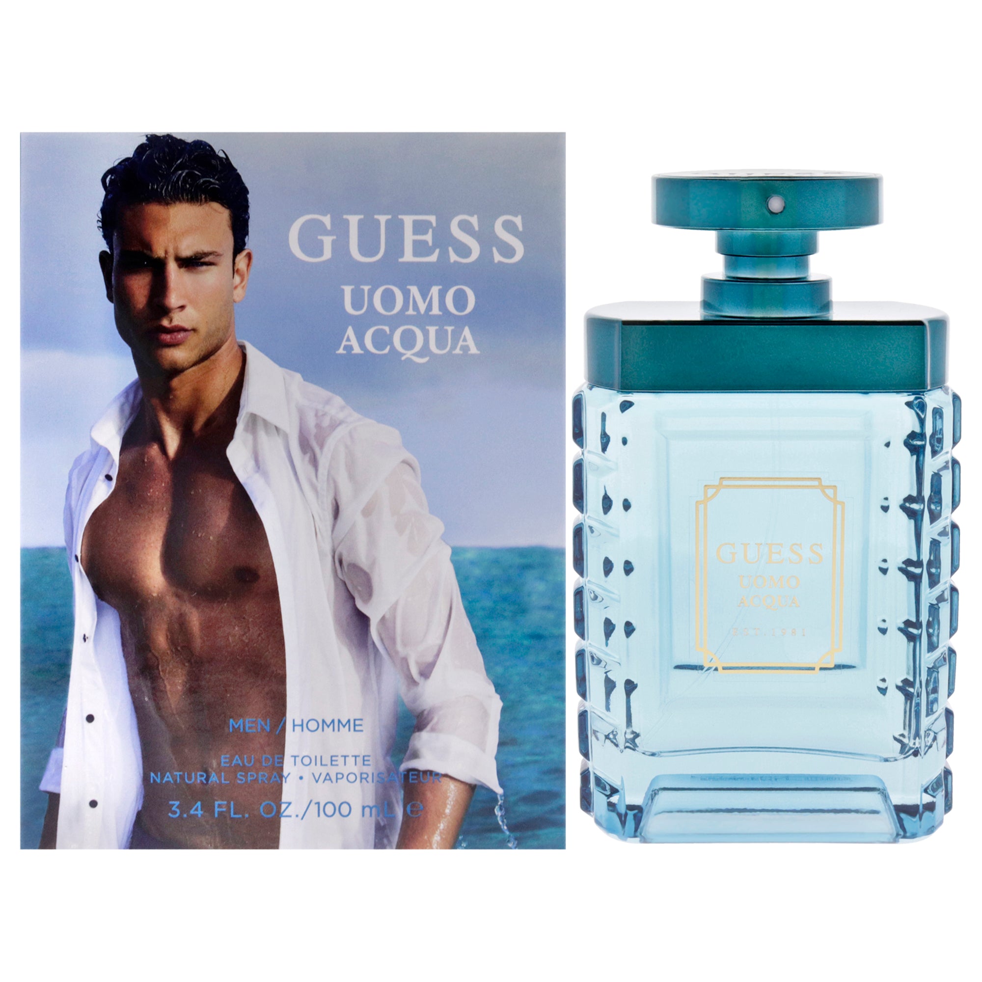 Guess Uomo Acqua By Guess For Men - 3.4 Oz Edt Spray