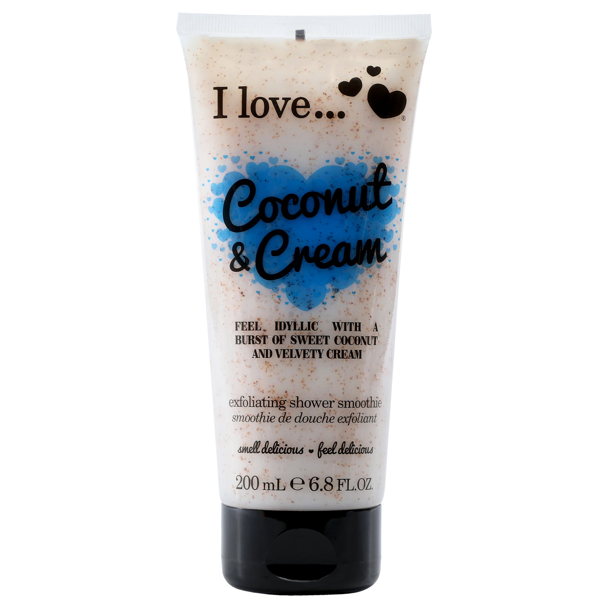 Exfoliating Shower Smoothie - Coconut And Cream By I Love Cosmetics For Women - 6.8 Oz Exfoliator