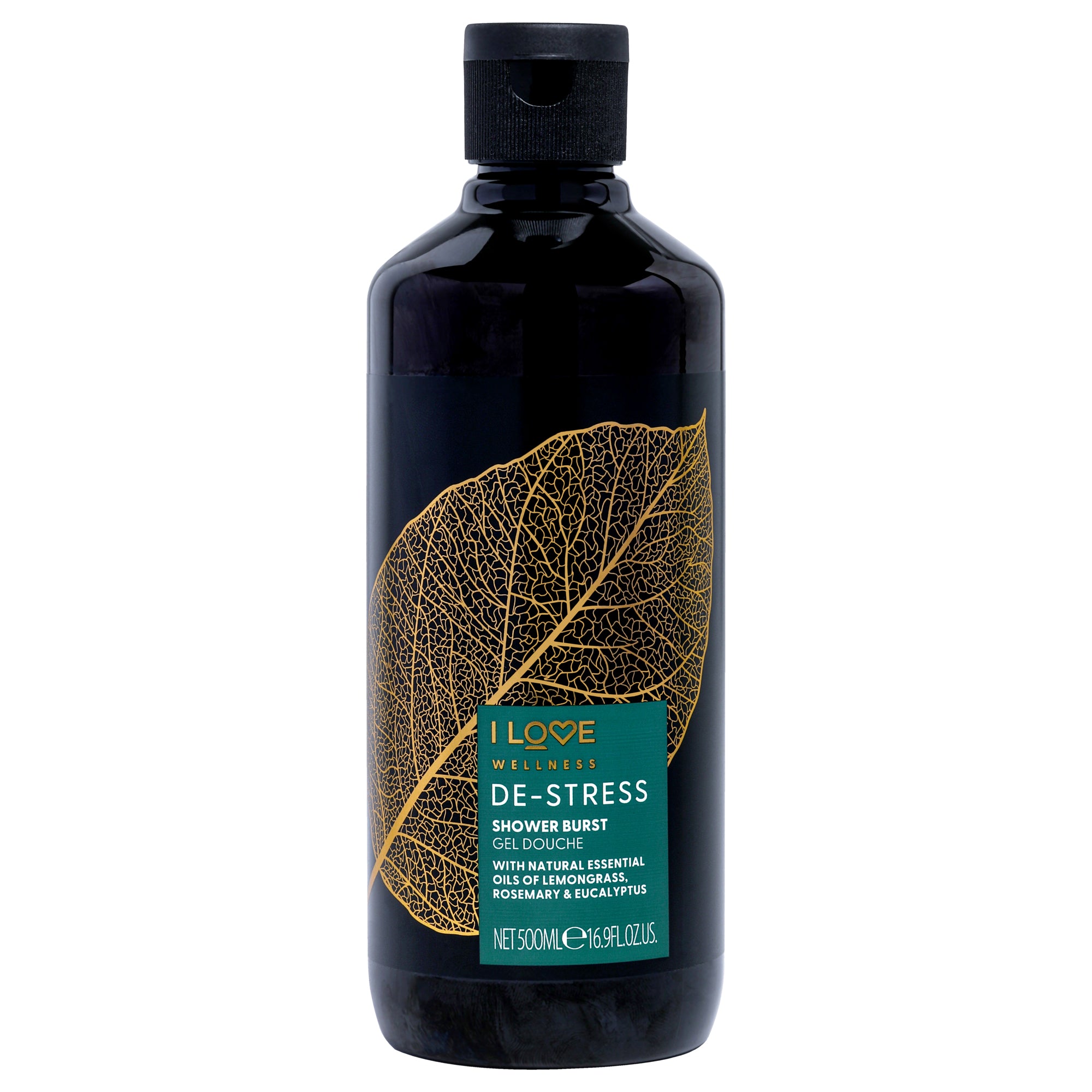 Wellness Shower Burst - De-Stress By I Love Cosmetics For Women - 16.9 Oz Shower Gel