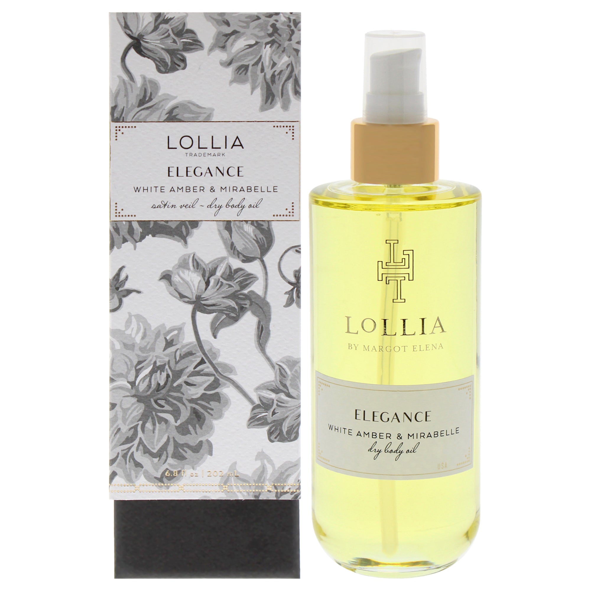 Elegance Dry Body Oil - White Amber And Mirabelle By Lollia For Women - 6.8 Oz Oil