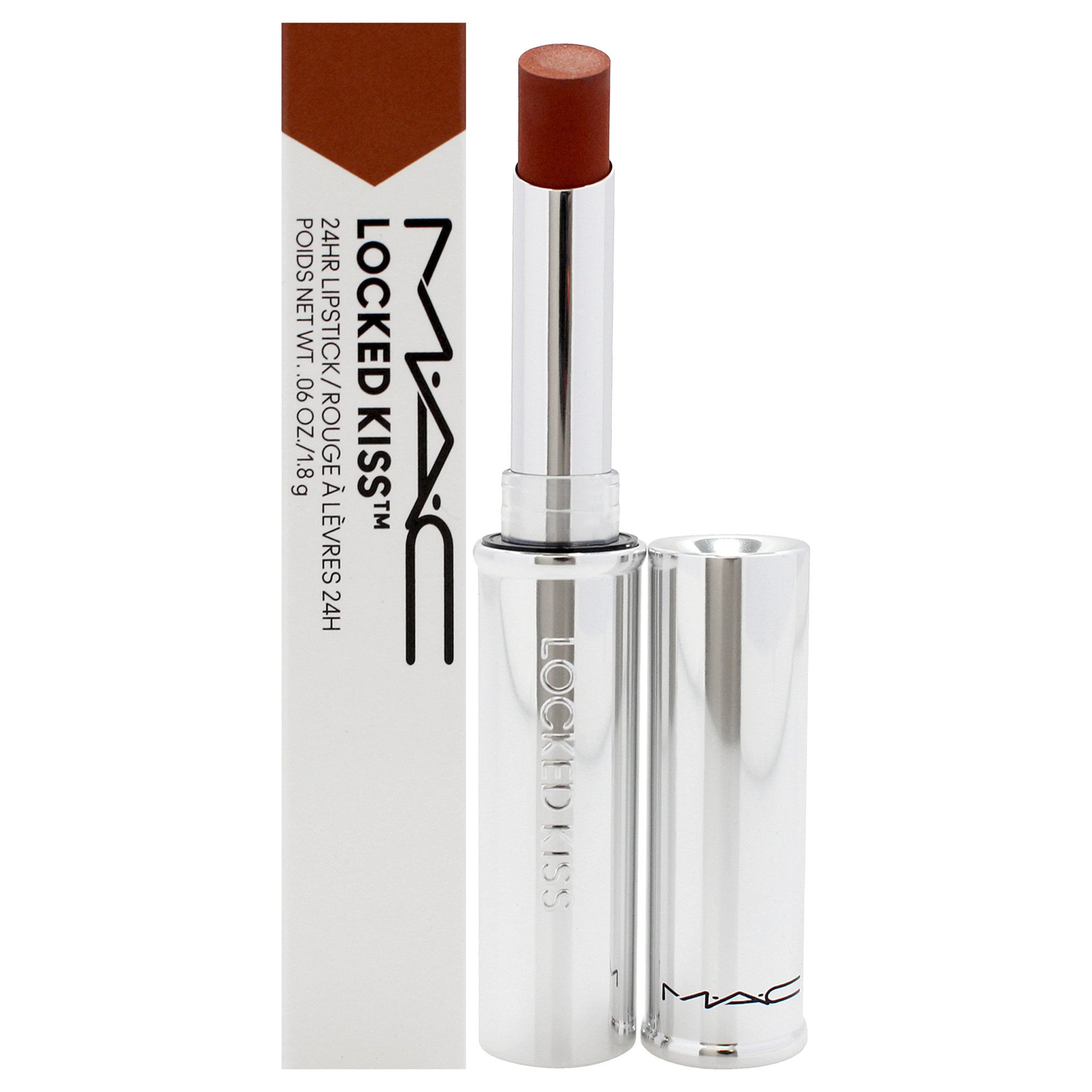 Locked Kiss 24 Hour Lipstick  65 Poncy by MAC for Women  0.06 oz Lipstick