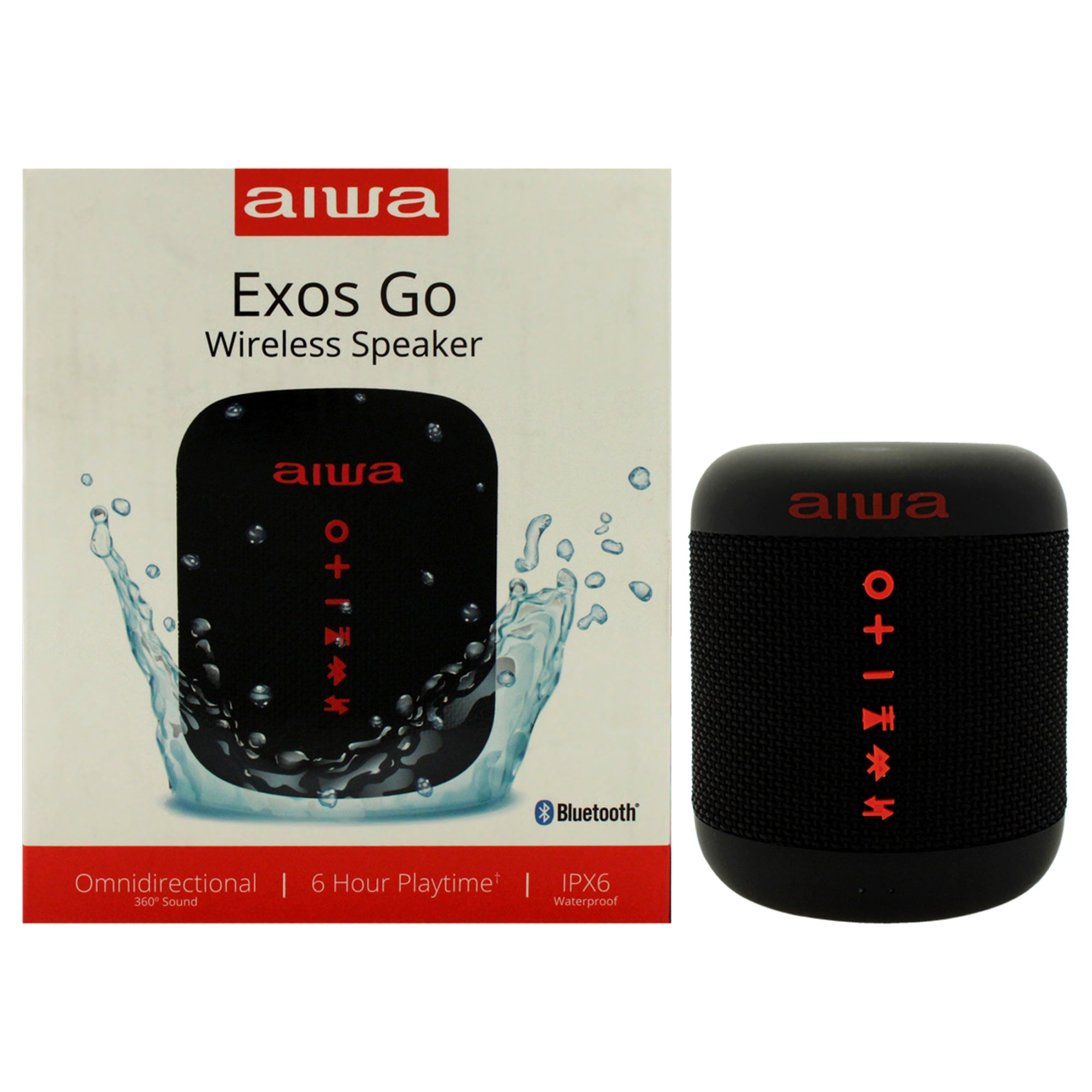 Aiwa Audio Exos Go Wireless Speaker  Waterproof Ipx6  - Black By Aiwa For Unisex - 1 Pc Speakers