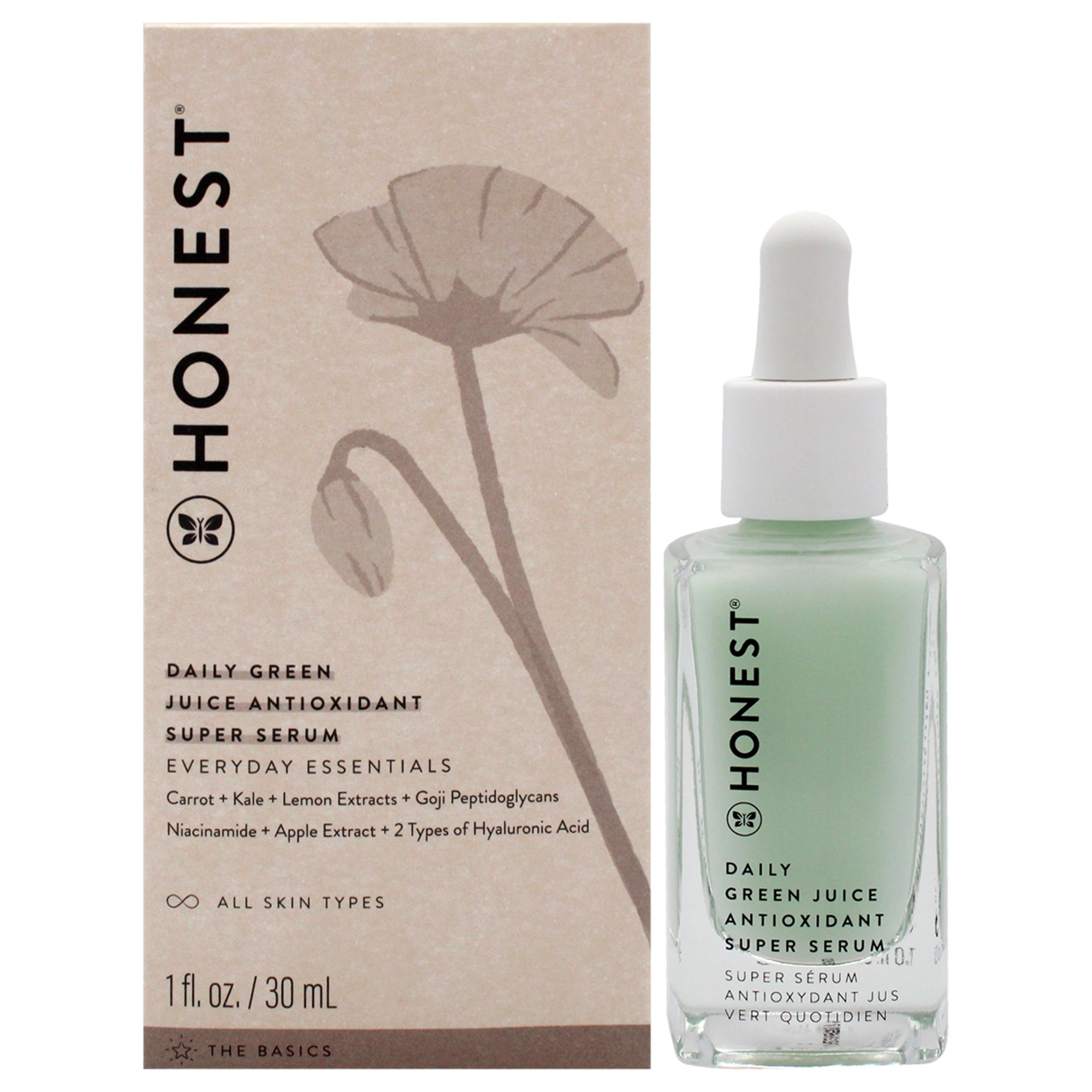 Daily Green Juice Antioxidant Super Serum By Honest For Unisex - 1 Oz Serum