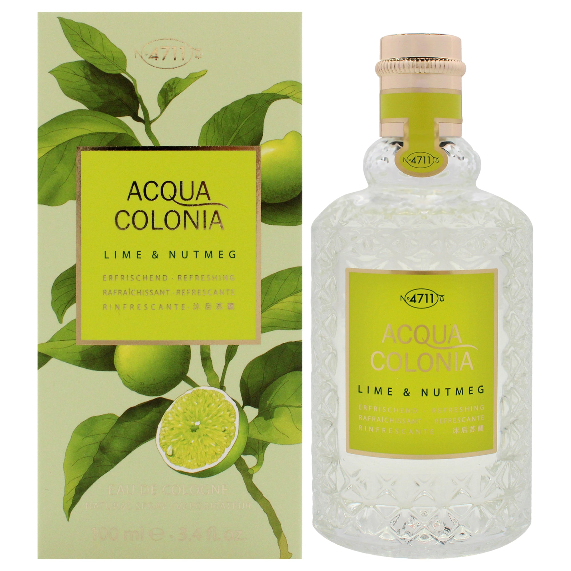 4711 Acqua Colonia - Lime And Nutmeg By Muelhens For Unisex - 3.4 Oz Edc Spray