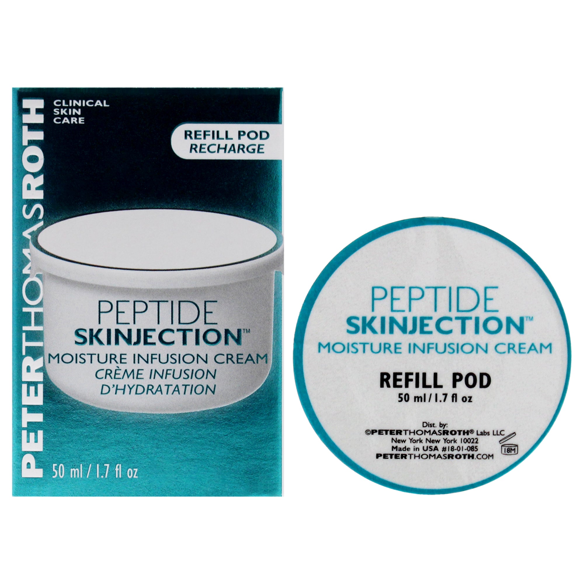 Peptide Skinjection Moisture Infusion Cream By Peter Thomas Roth For Unisex - 1.7 Oz Cream (Refill)