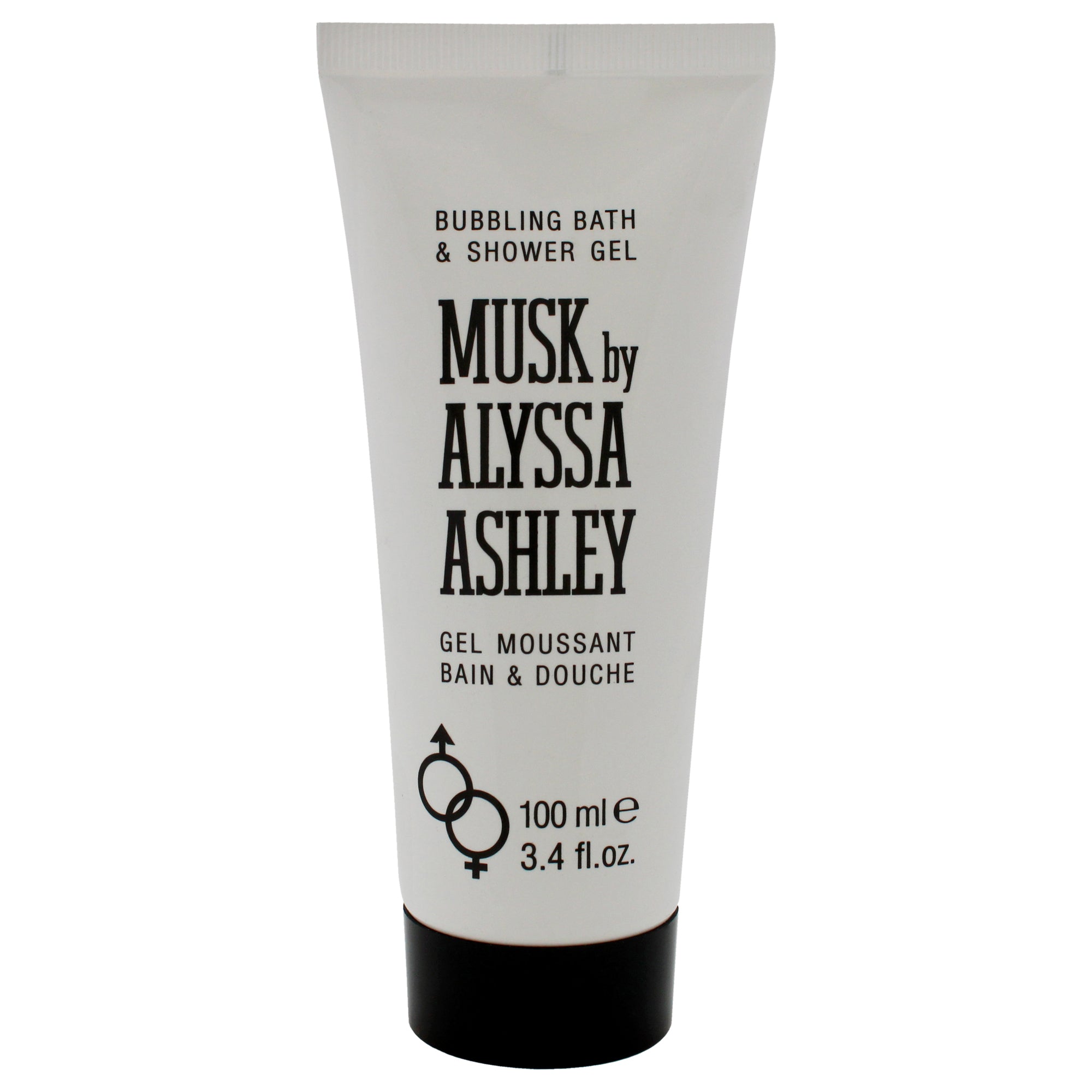 Musk Bubbling Bath And Shower Gel By Alyssa Ashley For Unisex - 3.4 Oz Shower Gel