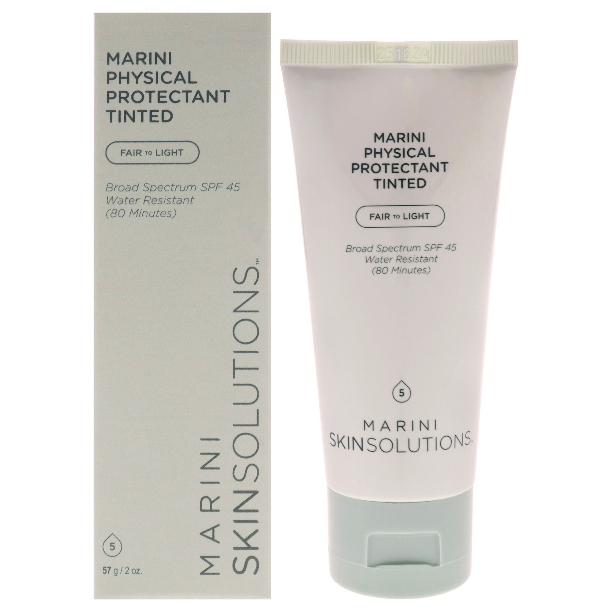 Marini Physical Protectant Tinted SPF 45 - Fair to Light by Marini SkinSolutions for Unisex - 2 oz Sunscreen