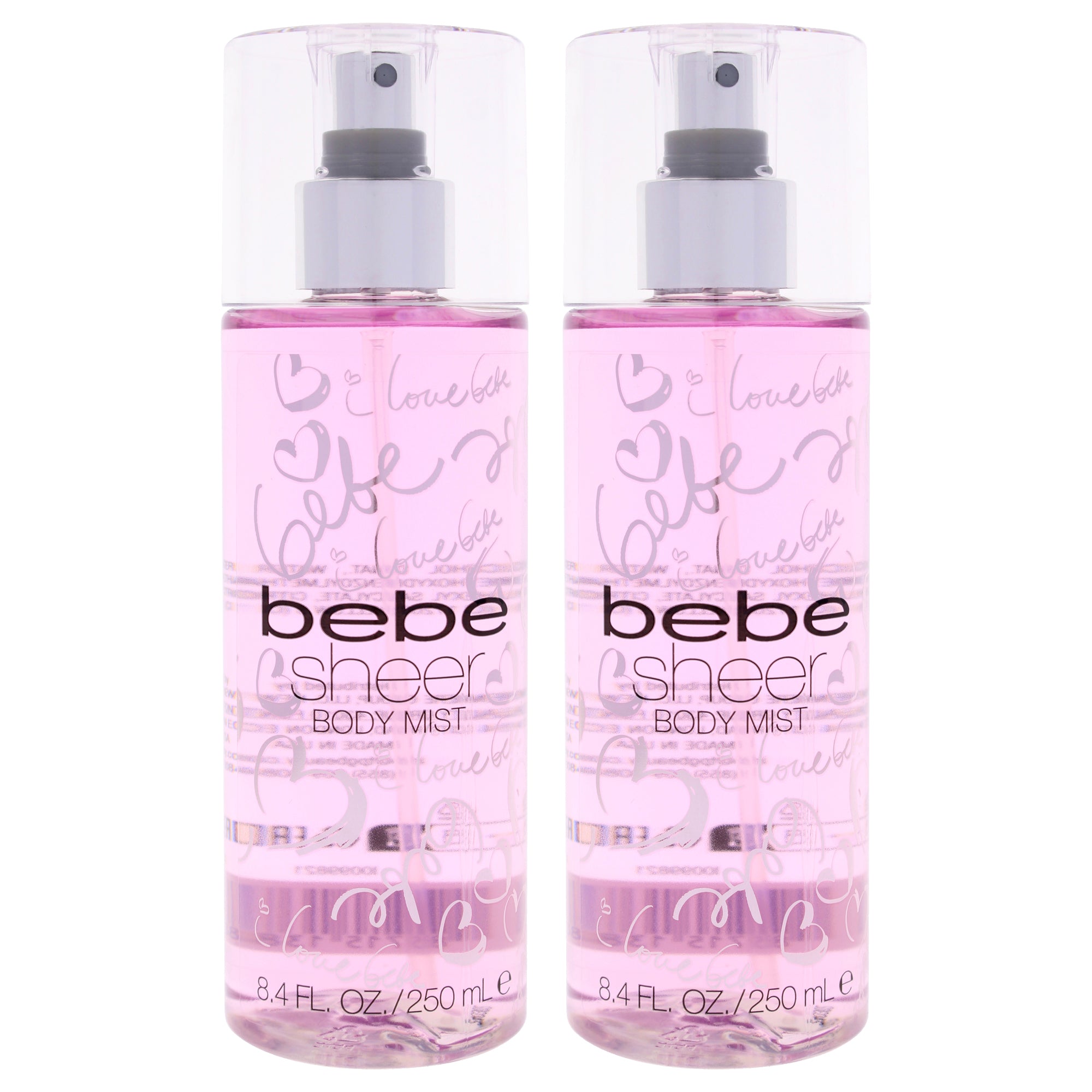 Bebe Sheer by Bebe for Women - 8.4 oz Body Mist - Pack of 2