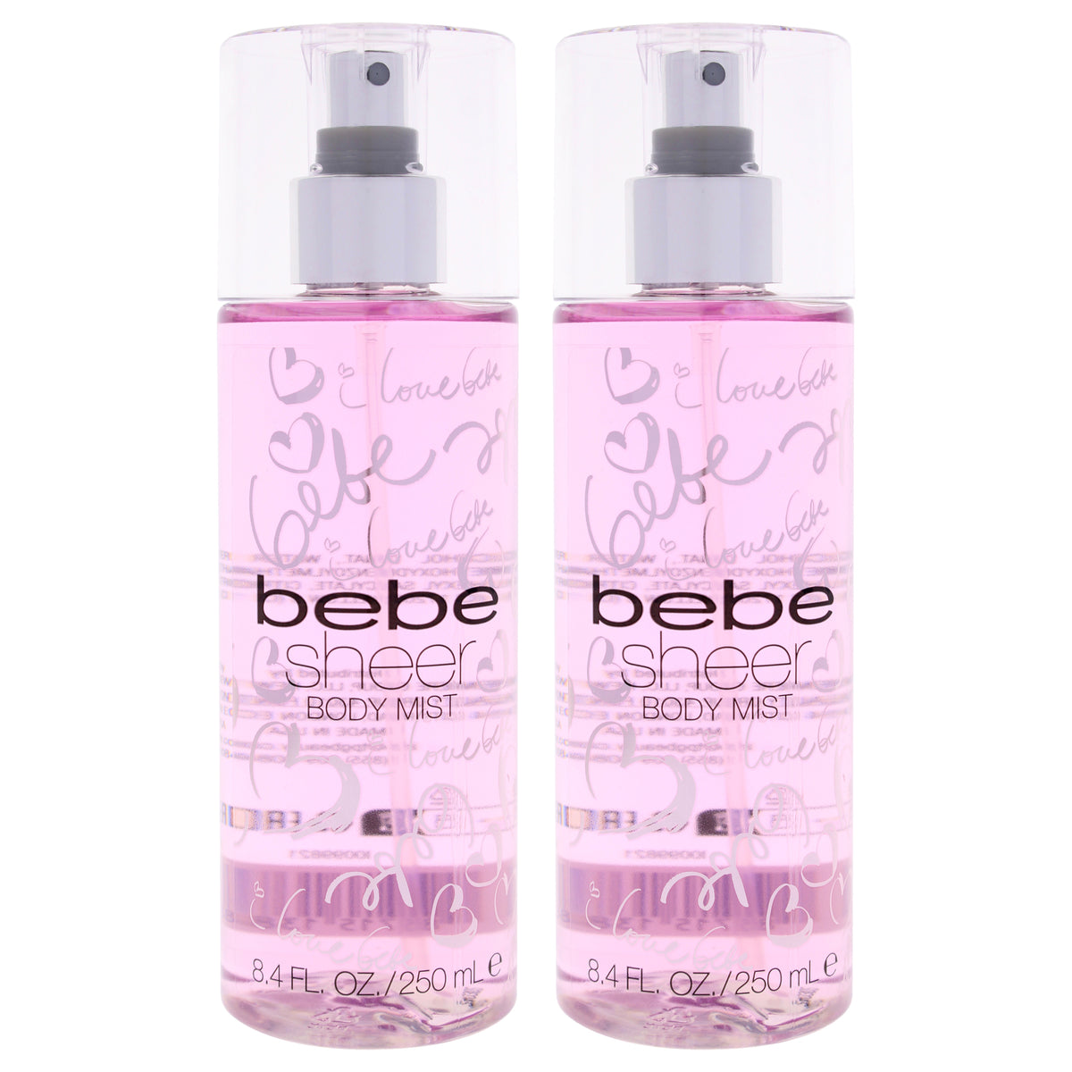 Bebe Sheer By Bebe For Women - 8.4 Oz Body Mist - Pack Of 2 – Feelforever21