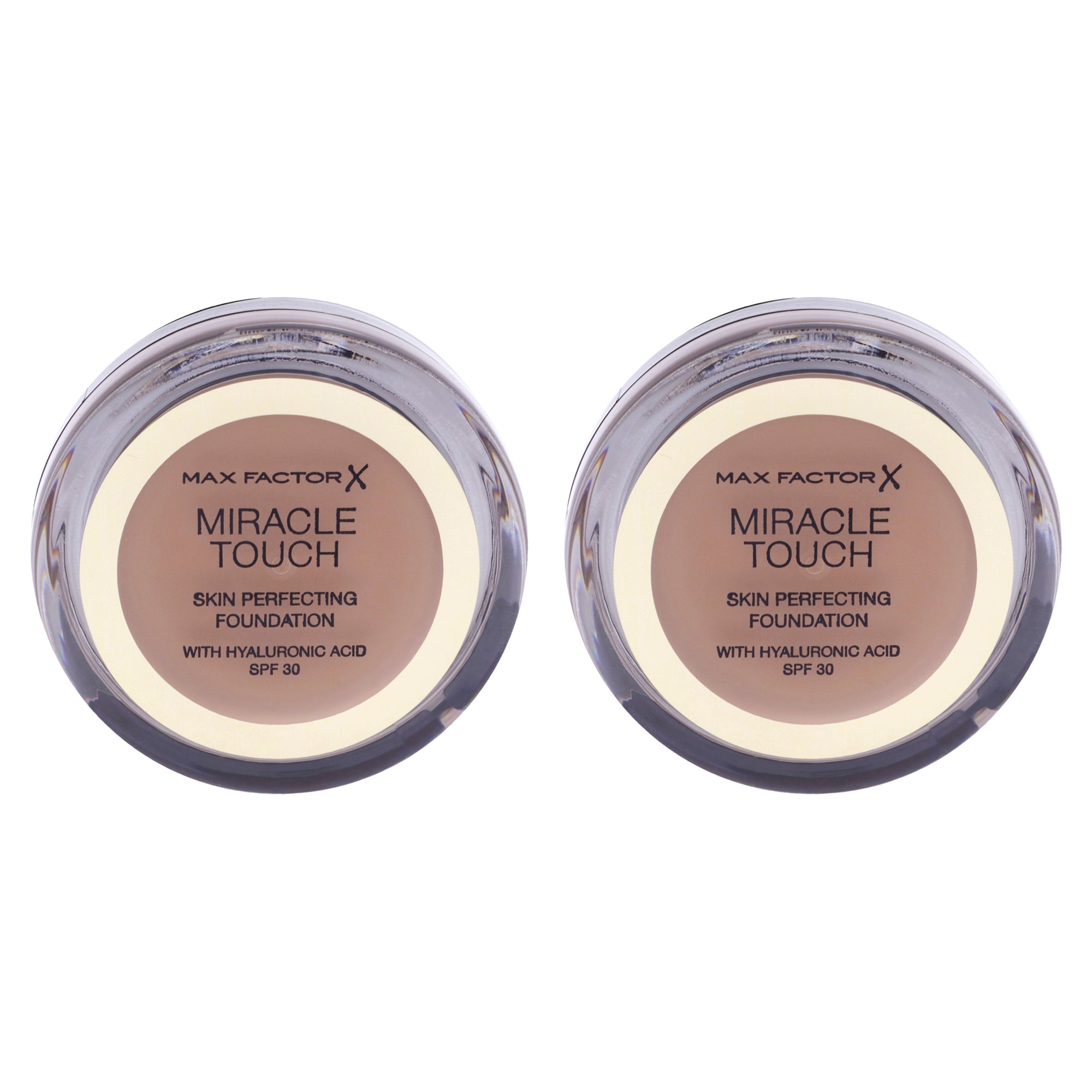 Miracle Touch Foundation Spf 30 - 85 Caramel By Max Factor For Women - 0.4 Oz Foundation - Pack Of 2