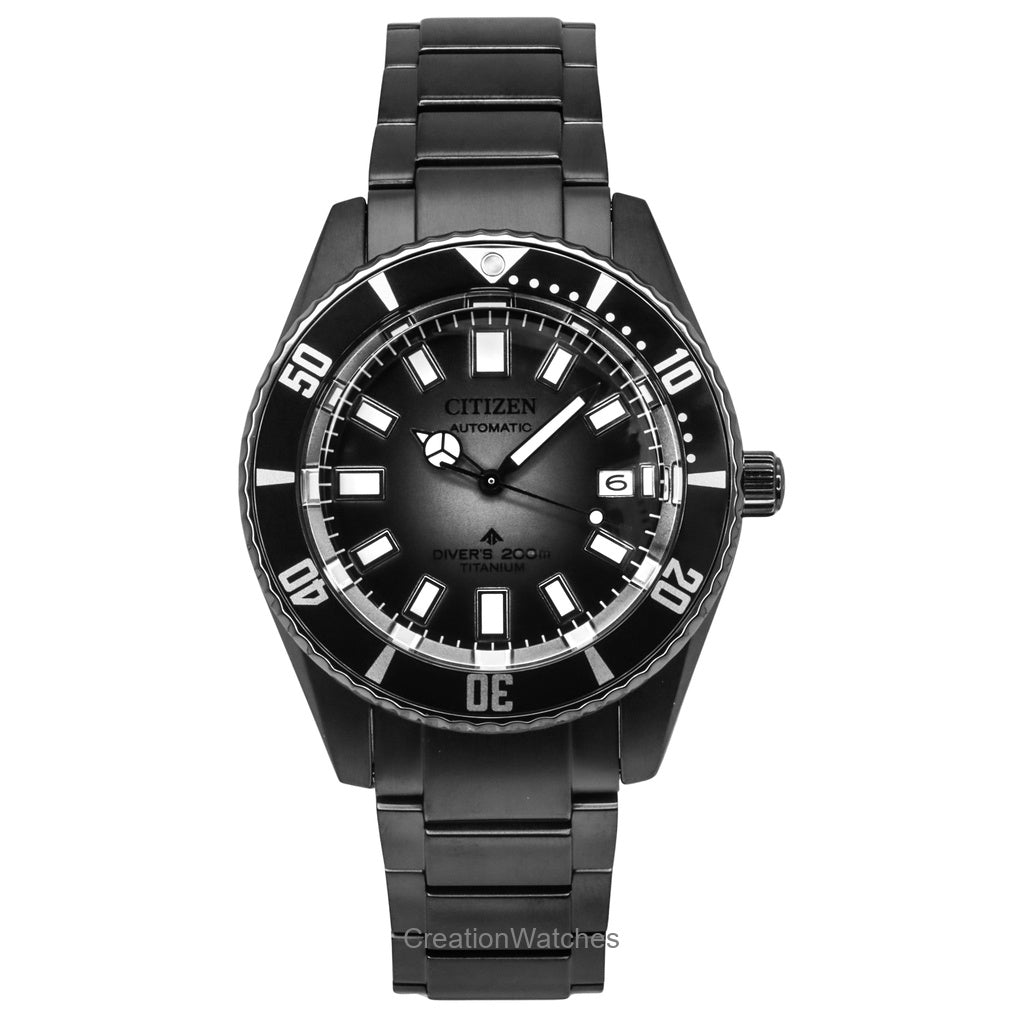 Citizen Promaster Fujitsubo Super Titanium Black Dial Automatic DiverS Nb602559H 200M MenS Watch