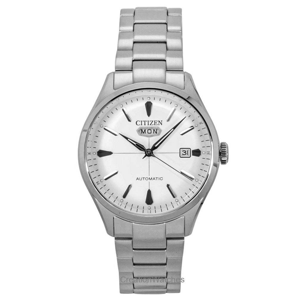 Citizen C7 Stainless Steel White Dial Automatic Nh839151A MenS Watch
