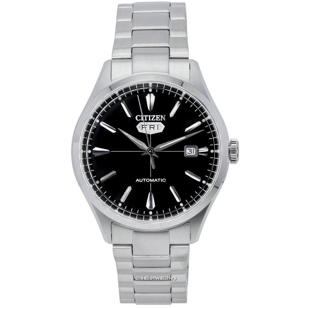 Citizen C7 Series Stainless Steel Black Dial Automatic Nh839151E MenS Watch