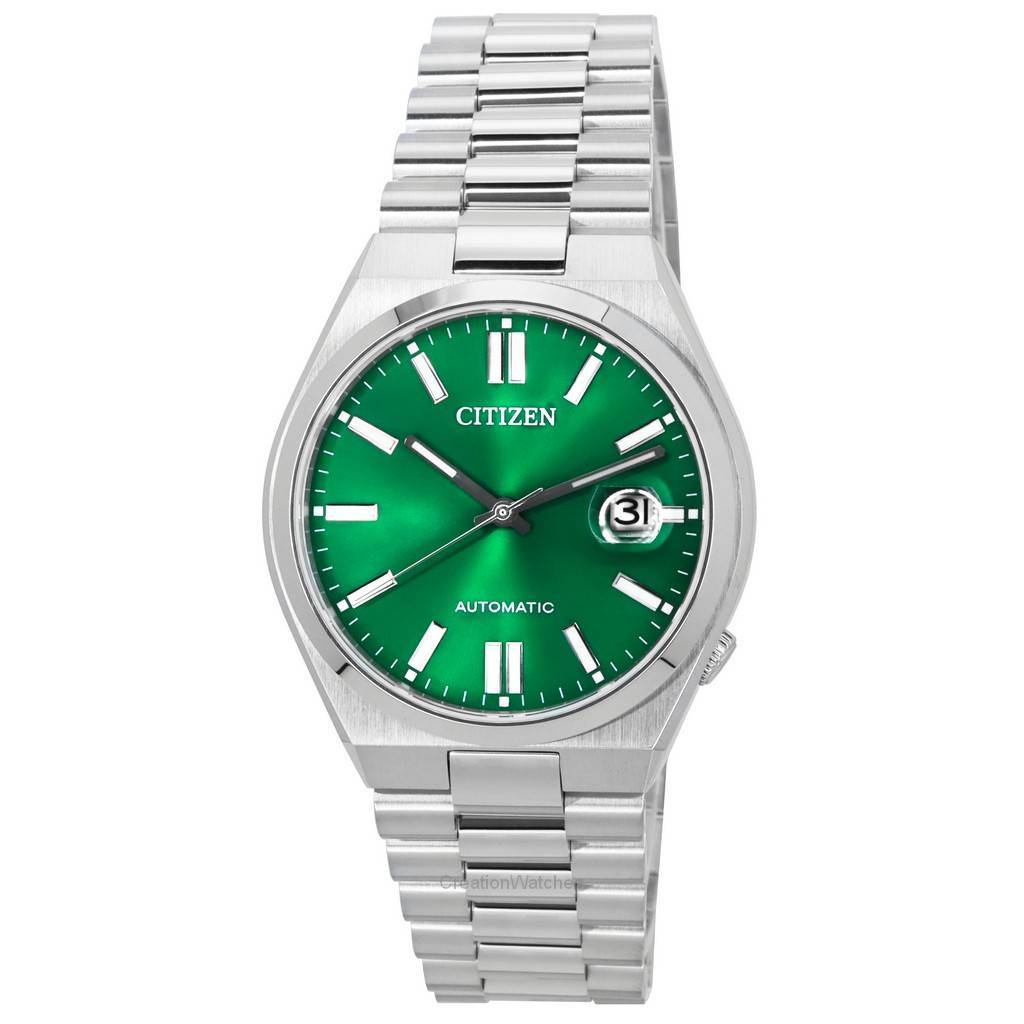 Citizen Tsuyosa Stainless Steel Green Dial Automatic Nj015081X MenS Watch