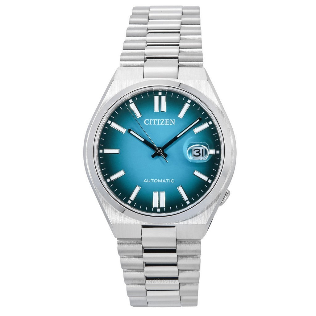 Citizen Tsuyosa Stainless Steel Turquoise Dial Automatic Nj015188X MenS Watch