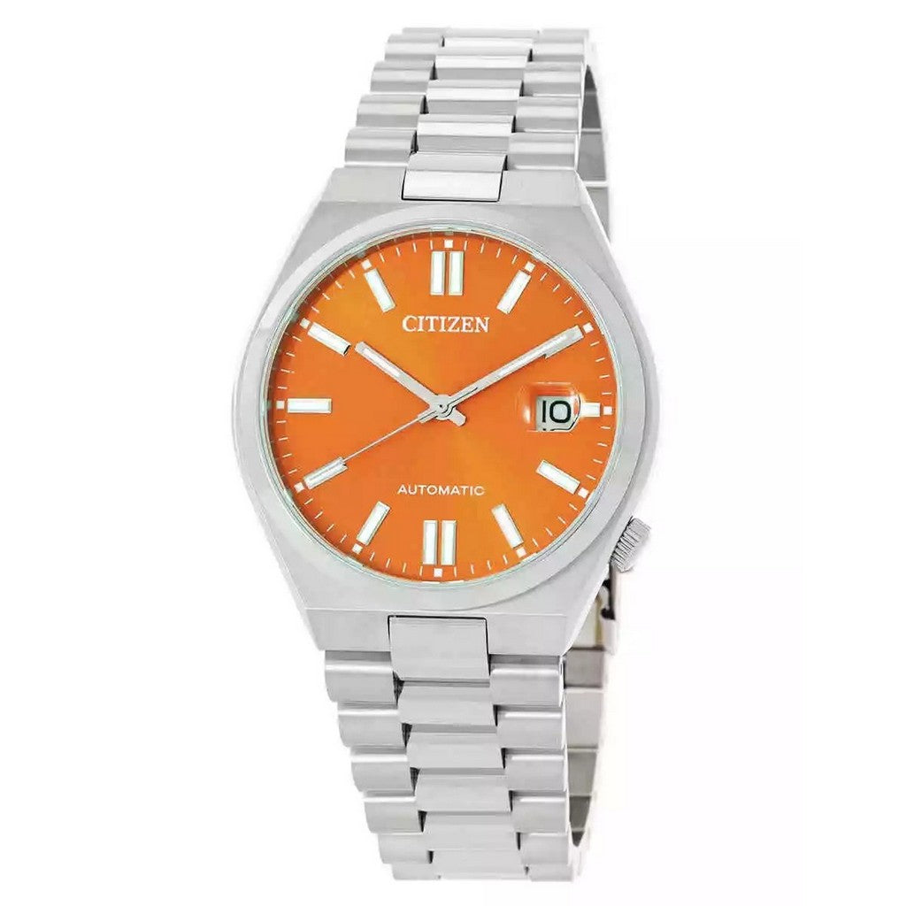 Citizen Tsuyosa Stainless Steel Orange Dial Automatic Nj015188Z MenS Watch