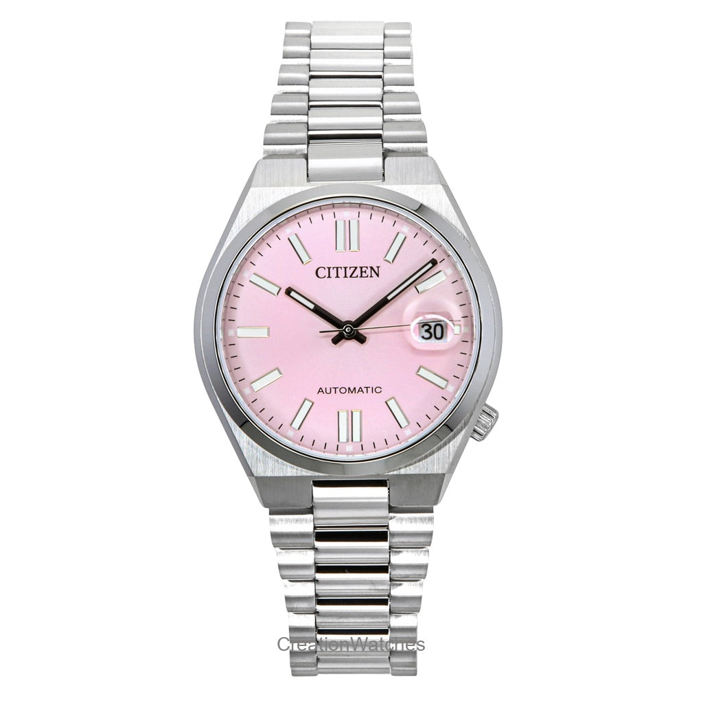 Citizen Tsuyosa Stainless Steel Pink Dial Automatic Nj020050Z WomenS Watch