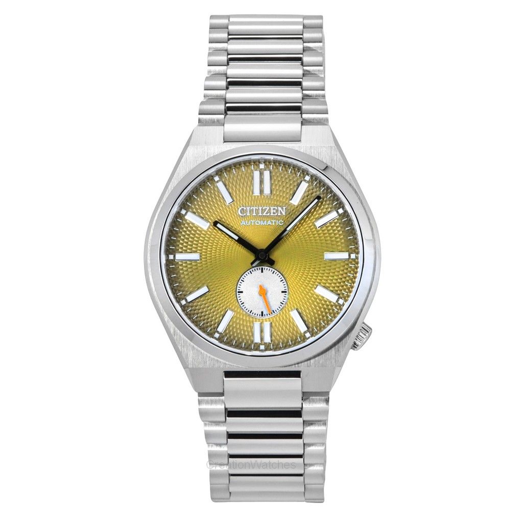 Citizen Tsuyosa Small Second Stainless Steel Textured Green Dial Automatic Nk501051X MenS Watch