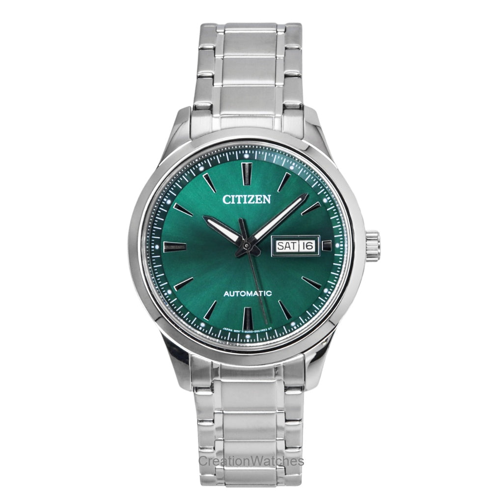 Citizen Stainless Steel Green Dial Automatic Ny405879X MenS Watch