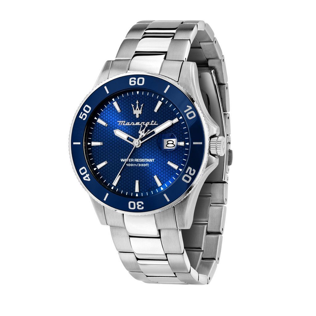 Maserati Competizione Stainless Steel Blue Dial Quartz R8853100036 100M MenS Watch