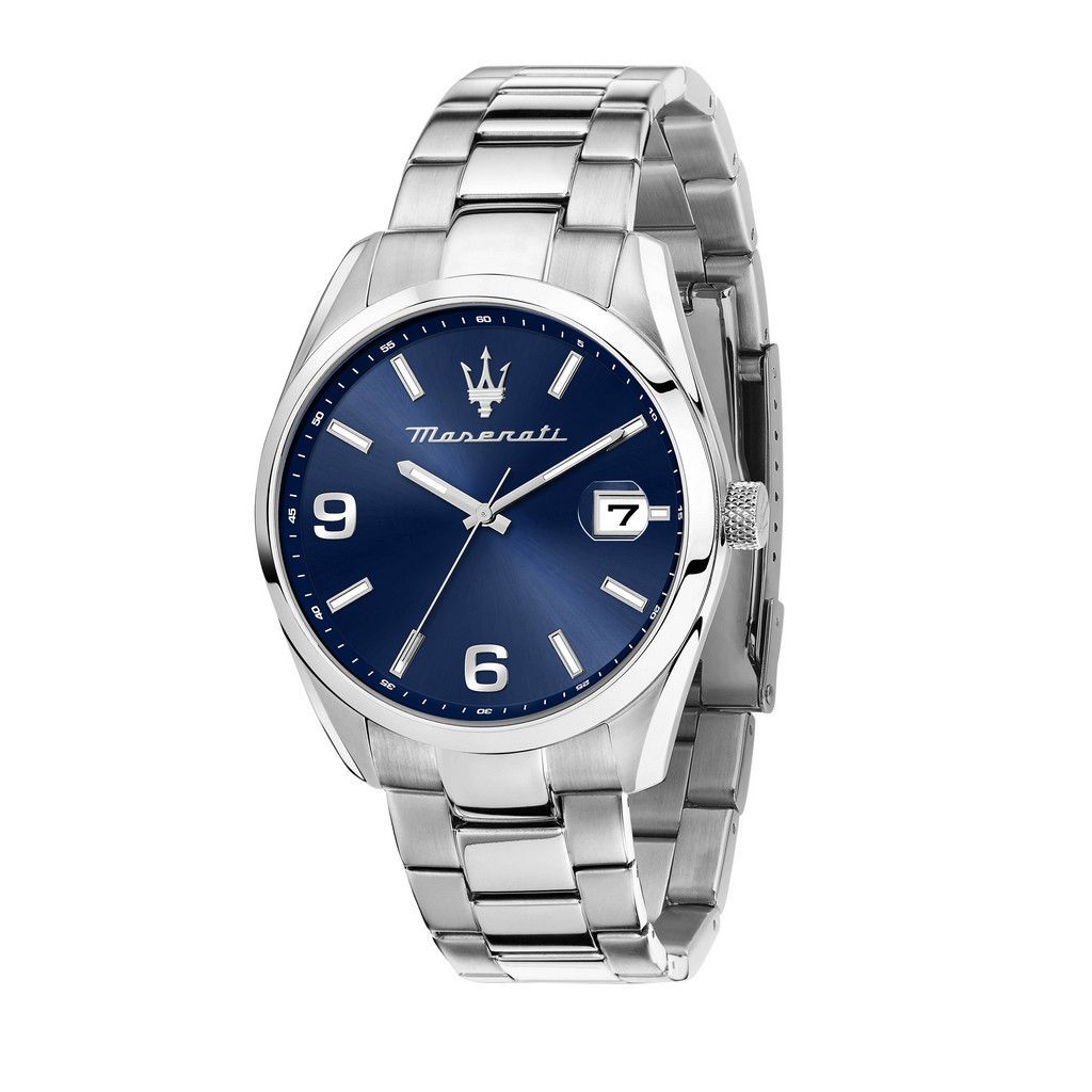 Maserati Attrazione Stainless Steel Blue Dial Quartz R8853151013 MenS Watch