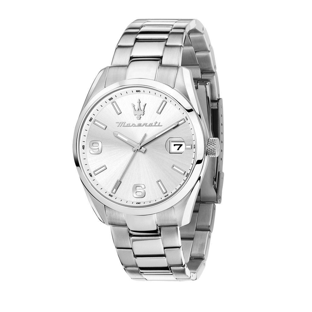 Maserati Attrazione Stainless Steel Silver Dial Quartz R8853151014 MenS Watch