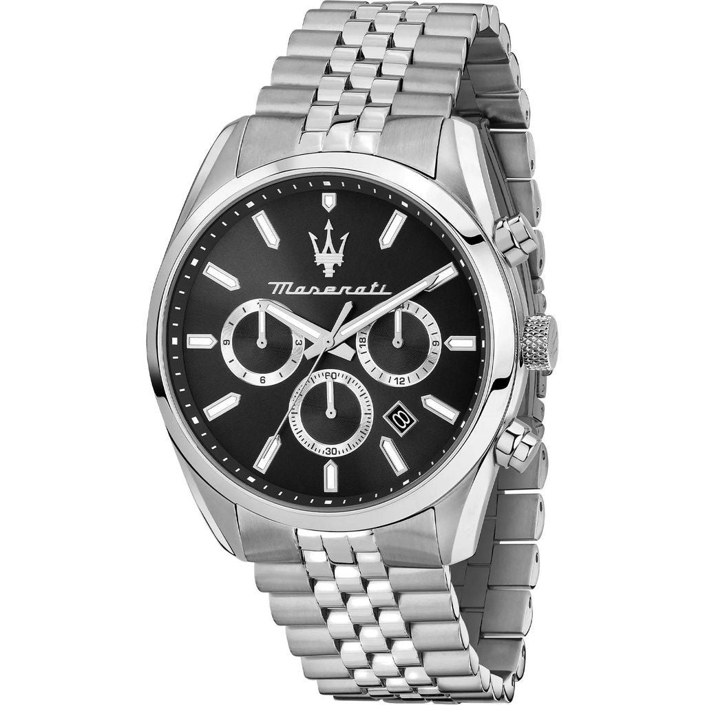 Maserati Attrazione Chronograph Stainless Steel Black Dial Quartz R8853151022 MenS Watch