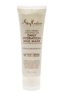 100% Virgin Coconut Oil Daily Hydration Milk Mask By Shea Moisture For Unisex - 4 Oz Mask