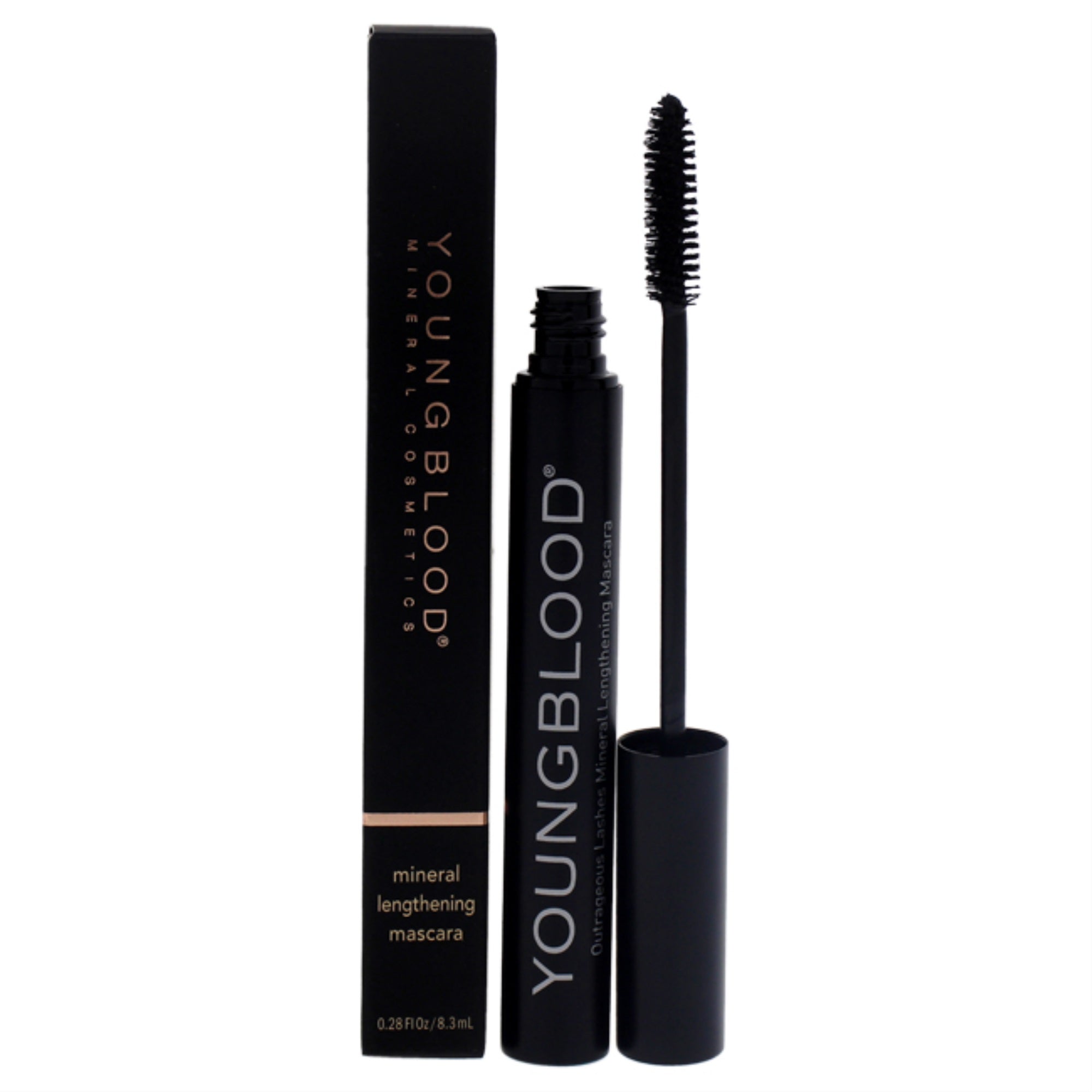 Outrageous Lashes Mineral Lengthening Mascara - Blackout By Youngblood For Women - 0.28 Oz Mascara