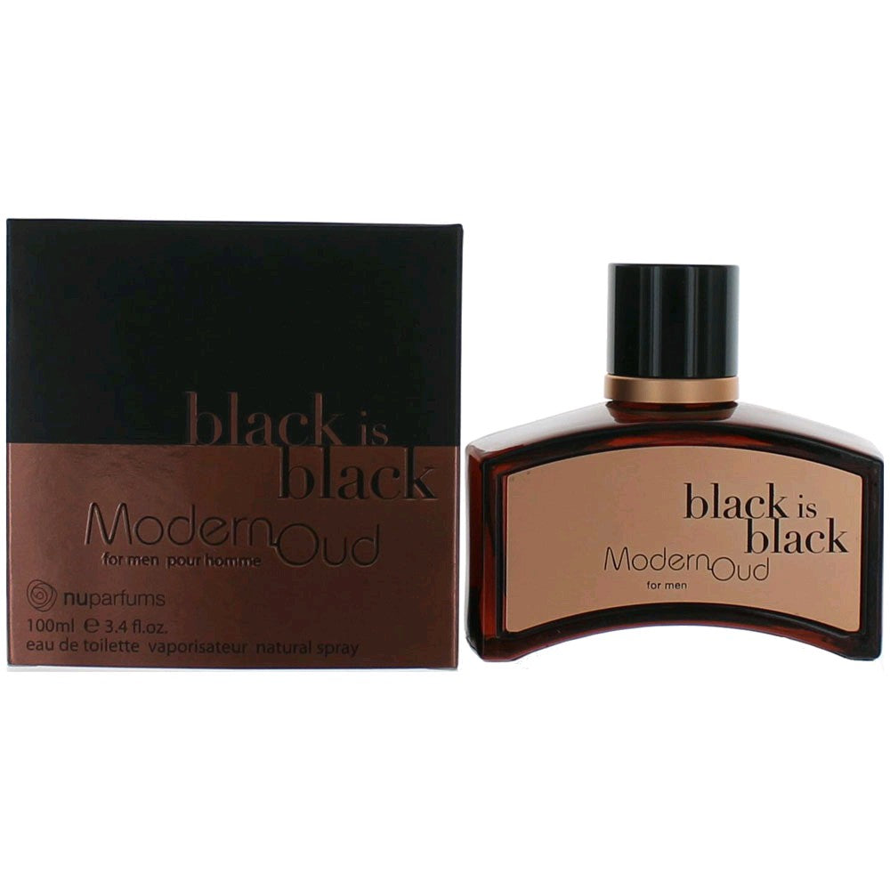 Black Is Black Modern Oud By Nuparfums, 3.4 Oz Eau De Toilette Spray For Men