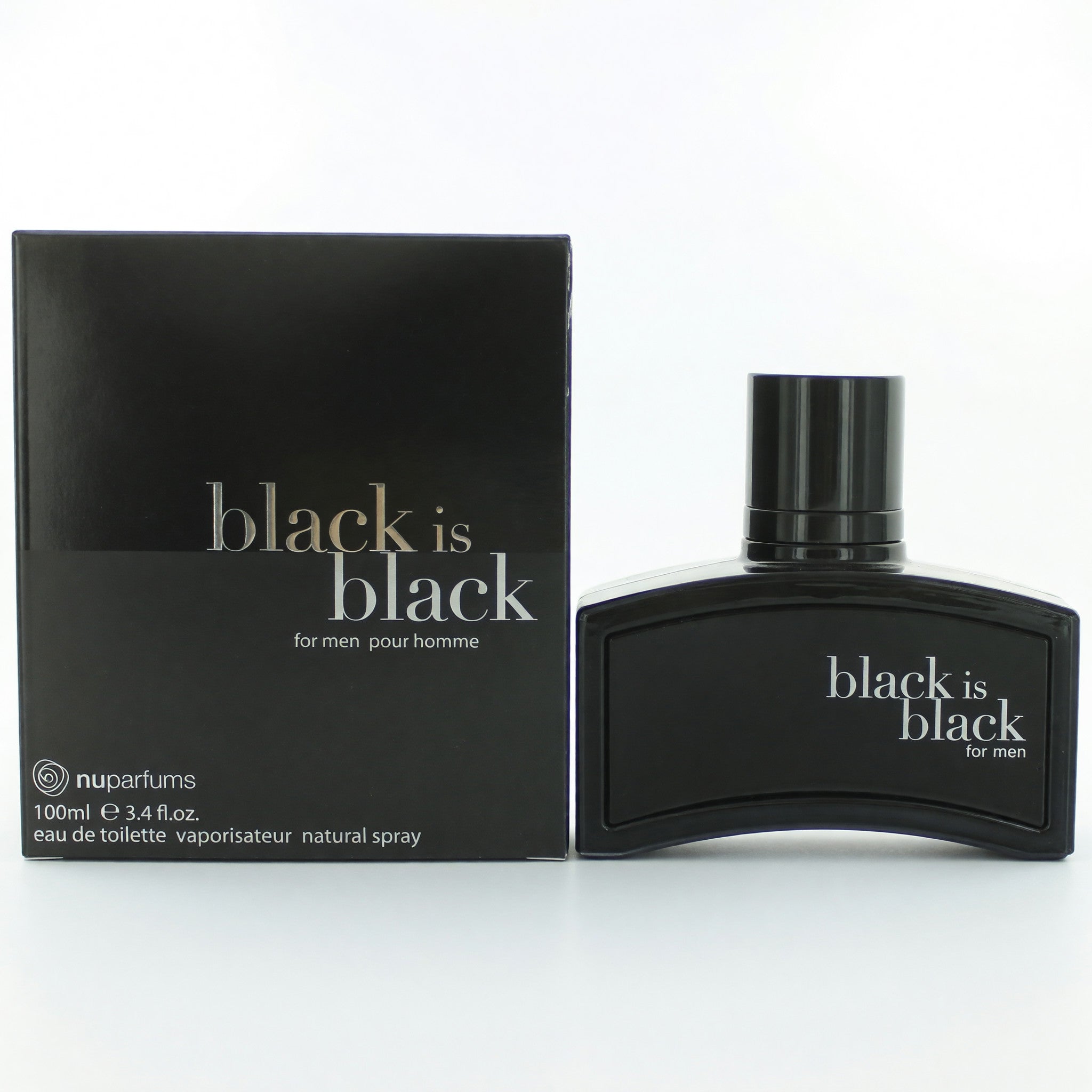 Black is Black by NuParfums, 3.4 oz Eau De Toilette Spray for Men