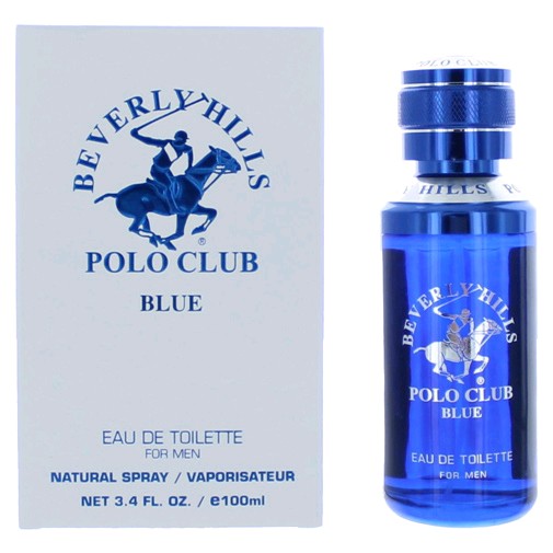 Beverly Hills Polo Club BLUE Cologne for Men, Lavender & Sandalwood, 3.4 Fl Oz Eau De Toilette Spray