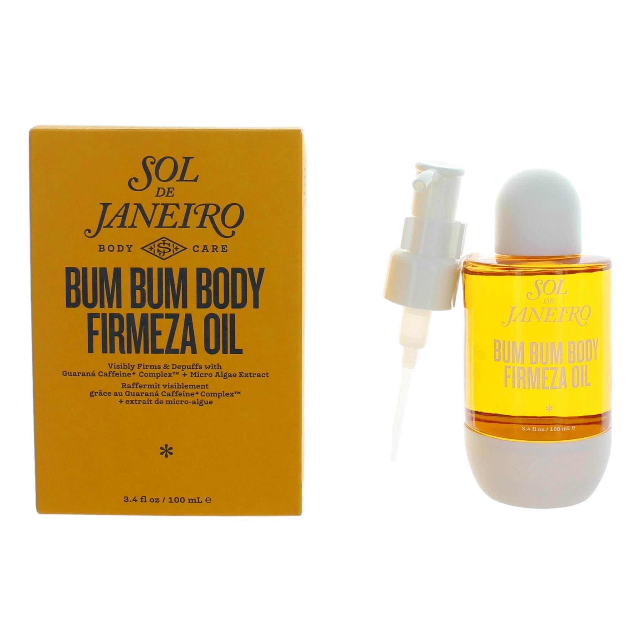 SOL DE JANEIRO Bum Bum Firmeza Body Oil - 3.38 Fl Oz - Hydrating Body Oil for Firmness and Glow