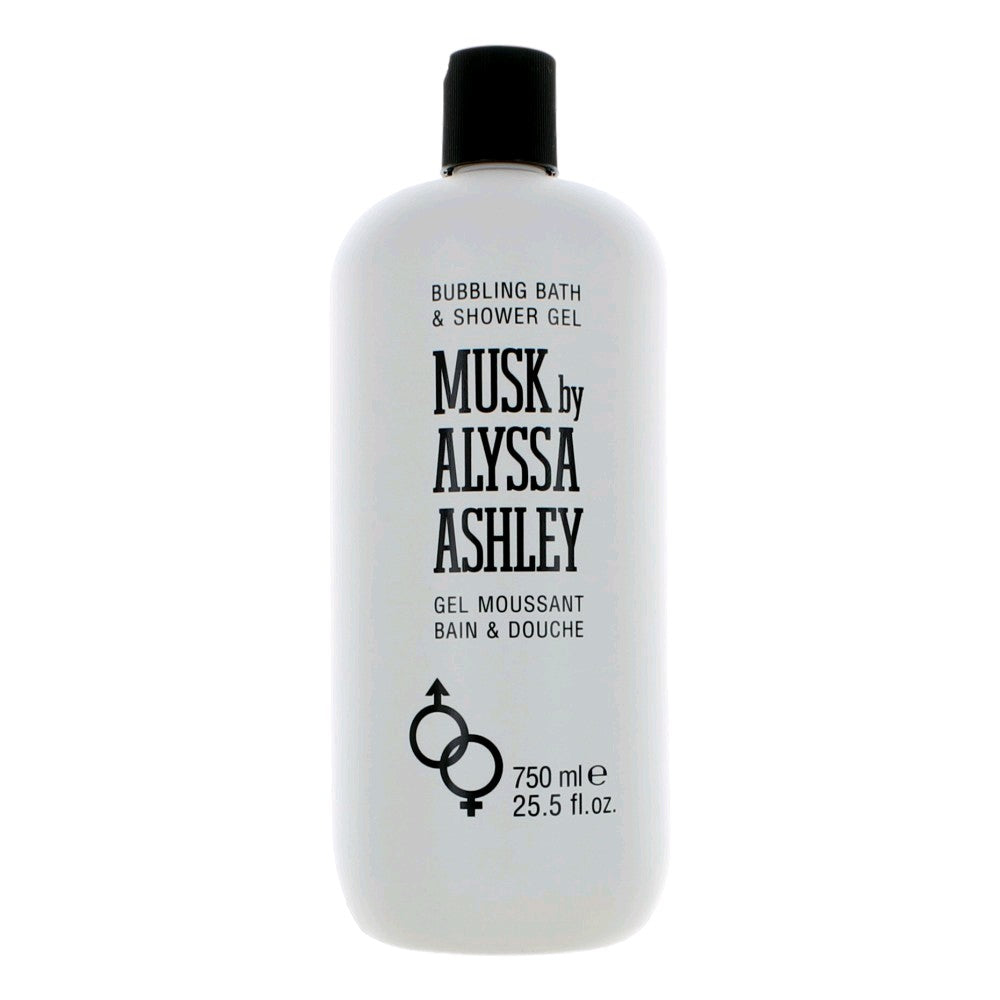 Musk By Alyssa Ashley, 25.5 Oz Bubbling Bath & Shower Gel For Women
