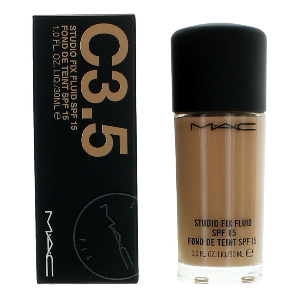 Mac Studio Fix Fluid Spf15 By Mac, 1 Oz Foundation - C3.5