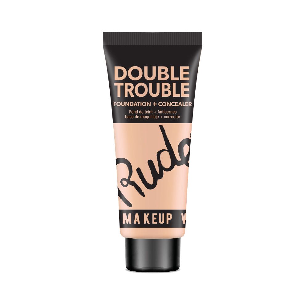 Rude Double Trouble Foundation + Concealer(D0102H2B59G)