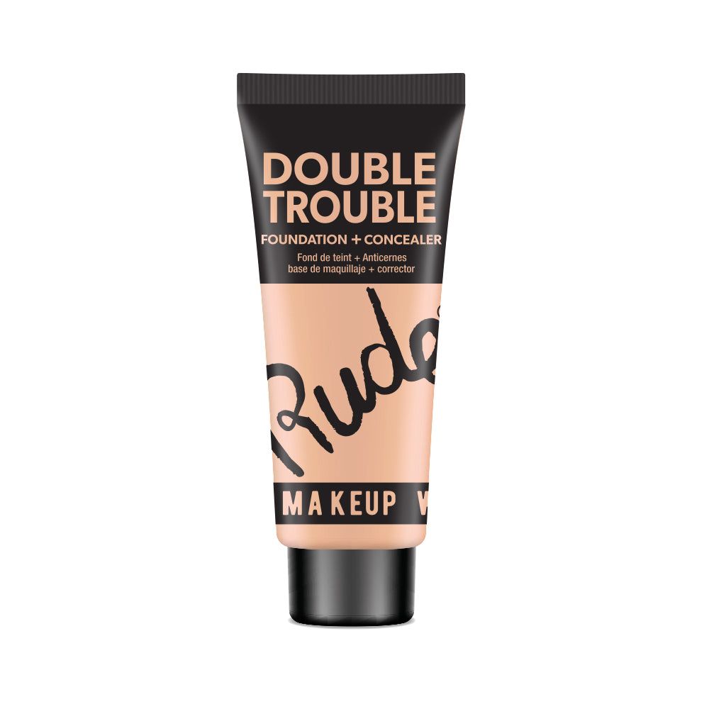 Rude Double Trouble Foundation + Concealer(D0102H2B5Gv)
