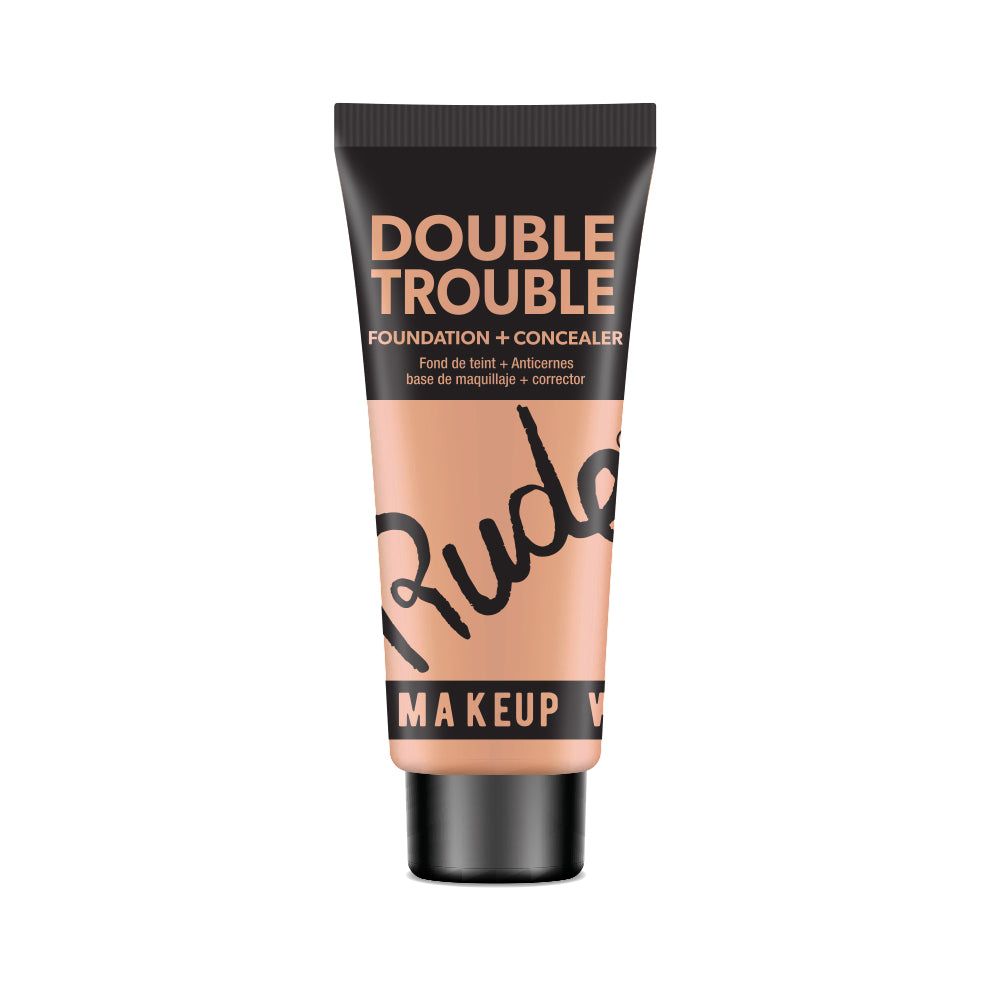 Rude Double Trouble Foundation + Concealer(D0102H2B5Iv)
