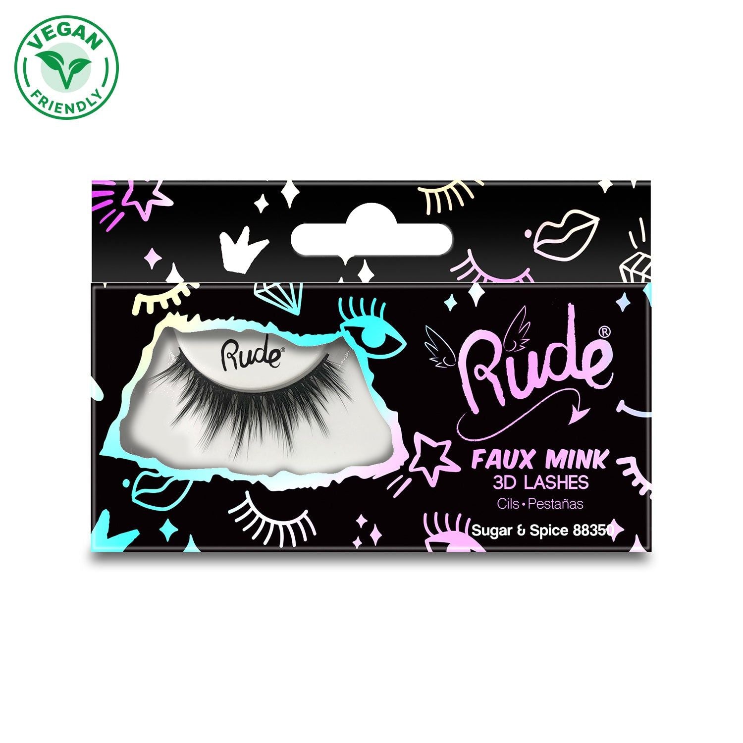 Rude Essential Faux Mink 3D Lashes(D0102H2Br9A)